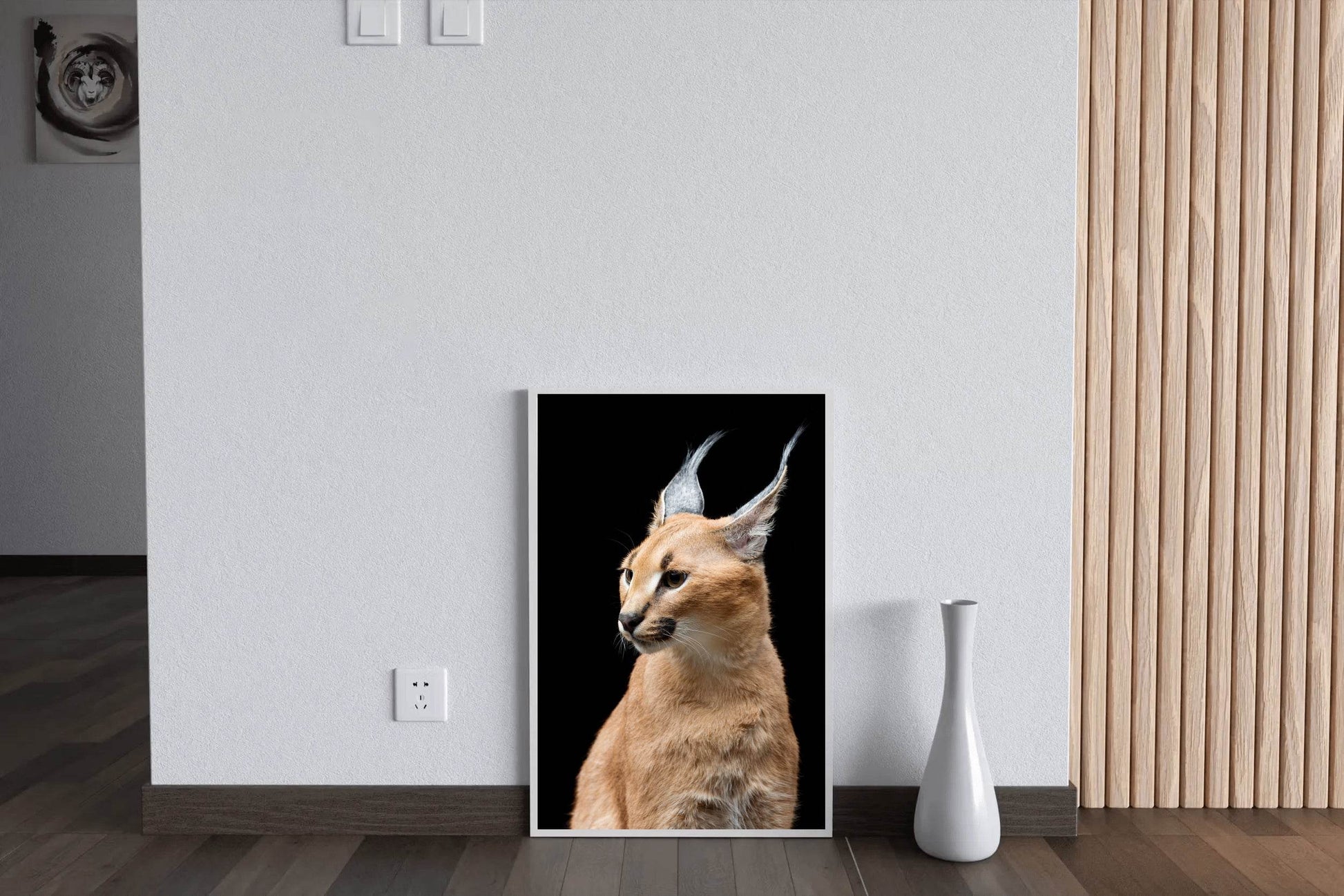 Wild Cart Caracal Face Wall Art - beink online art store