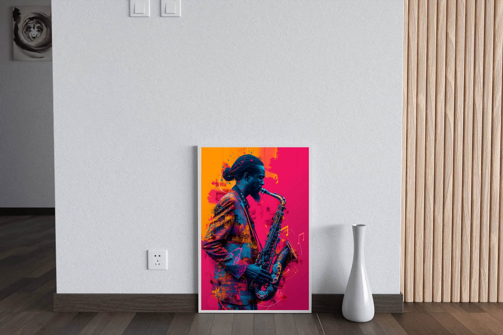 Saxophone Player Wall Art - beink online art store
