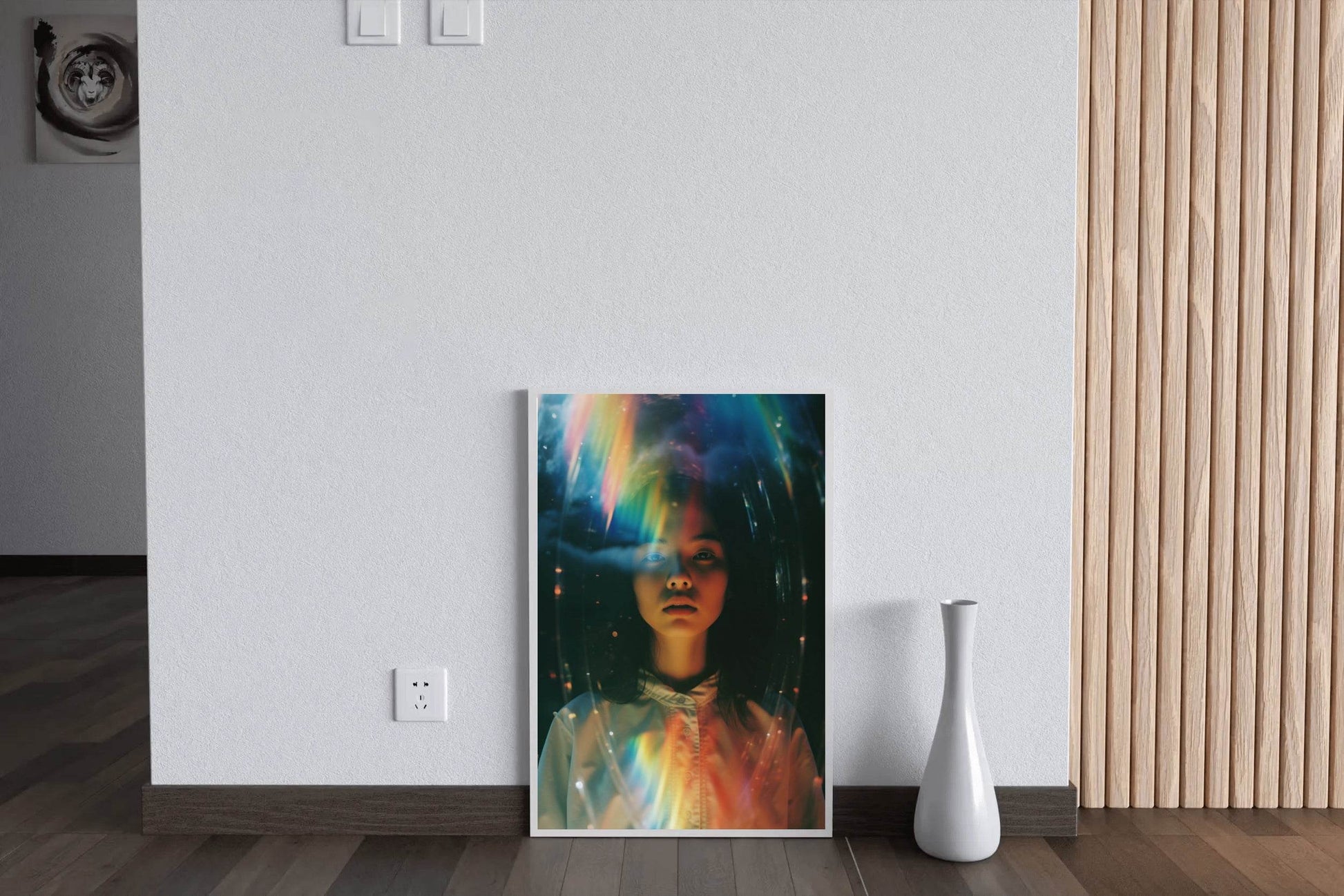 Colored Halos in The Mirror Wall Art - beink online art store