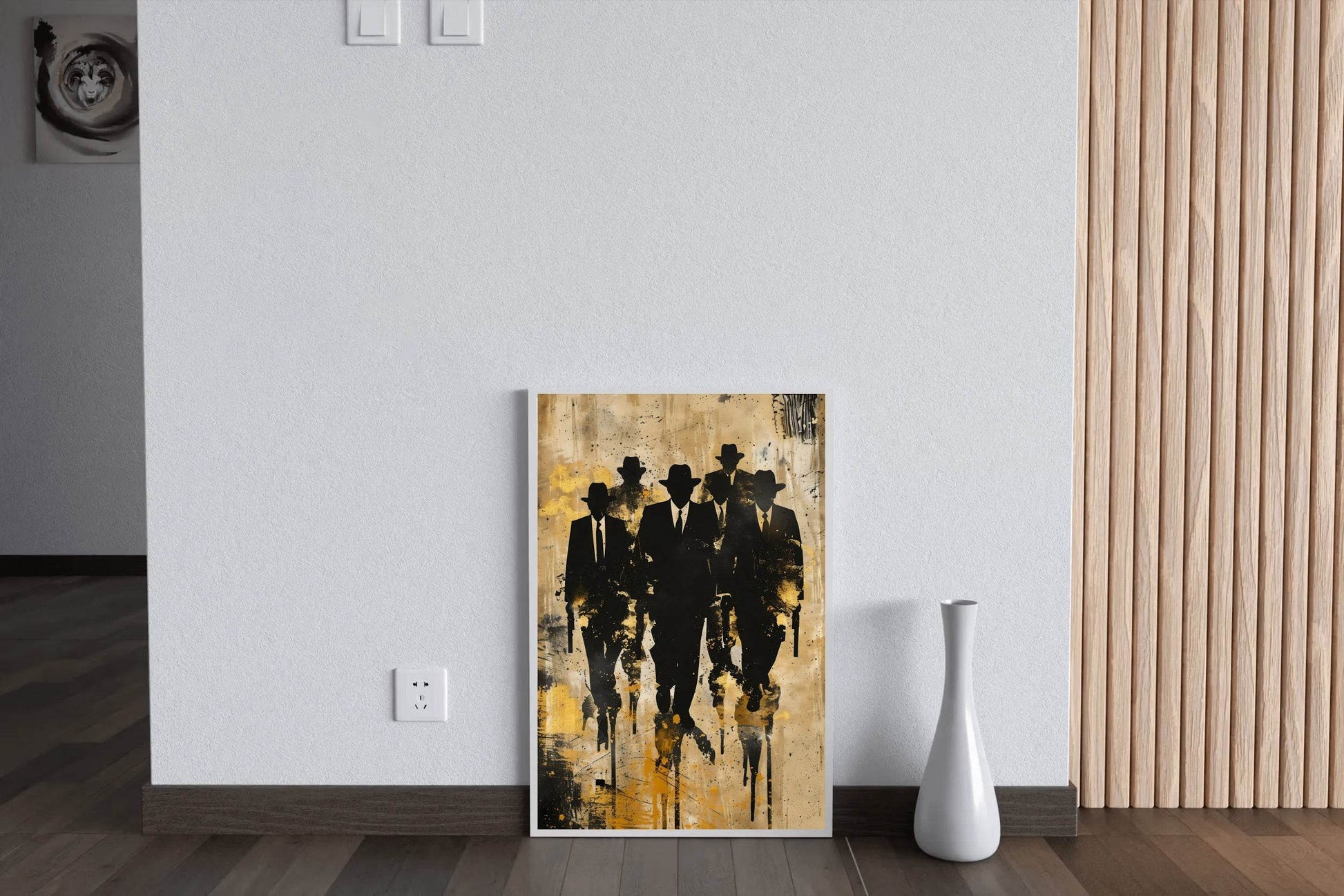 Painting of a Group of Men in Suits and Hats - beink online art store