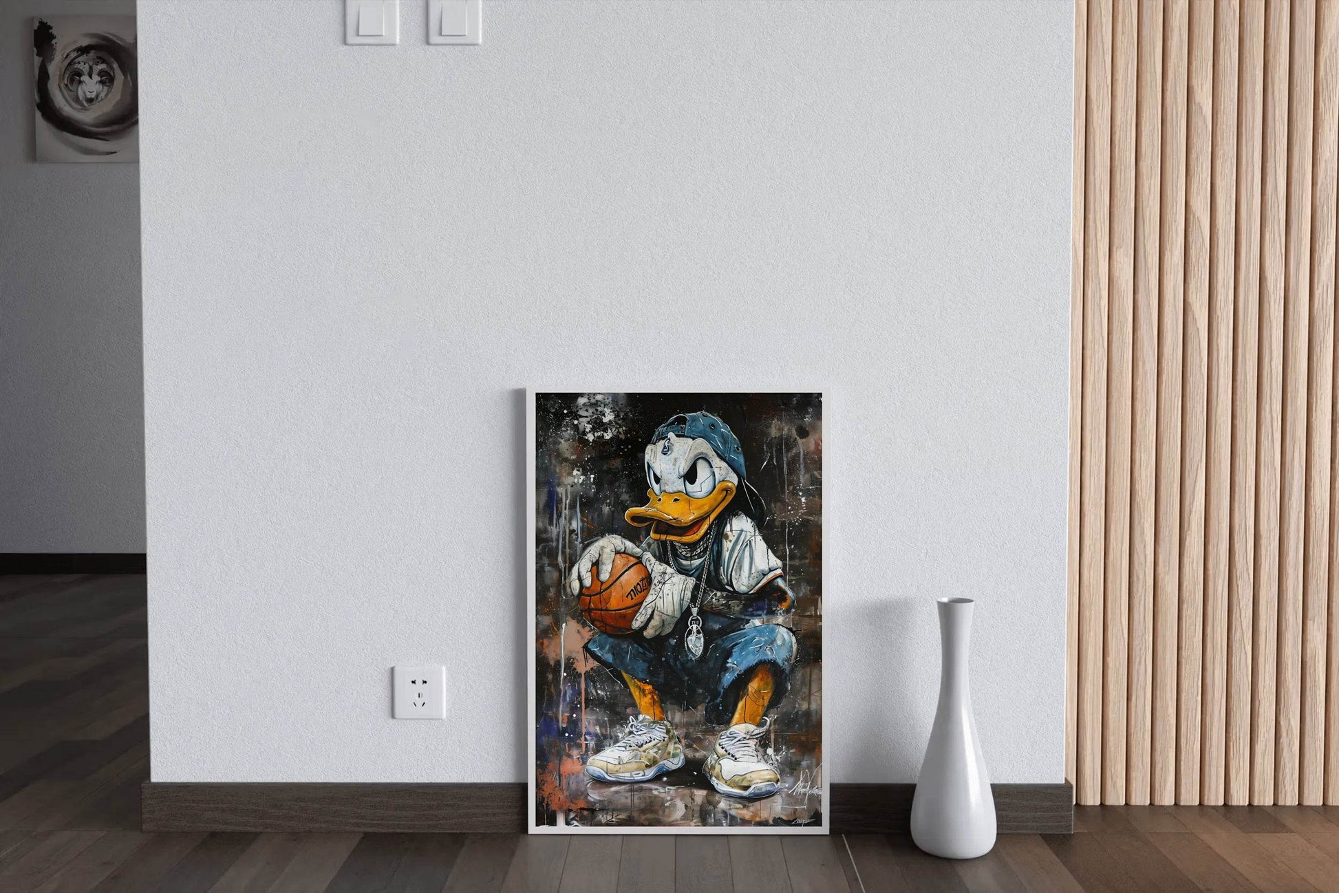 Basketball Streetwise Donald Duck Wall Art - beink online art store