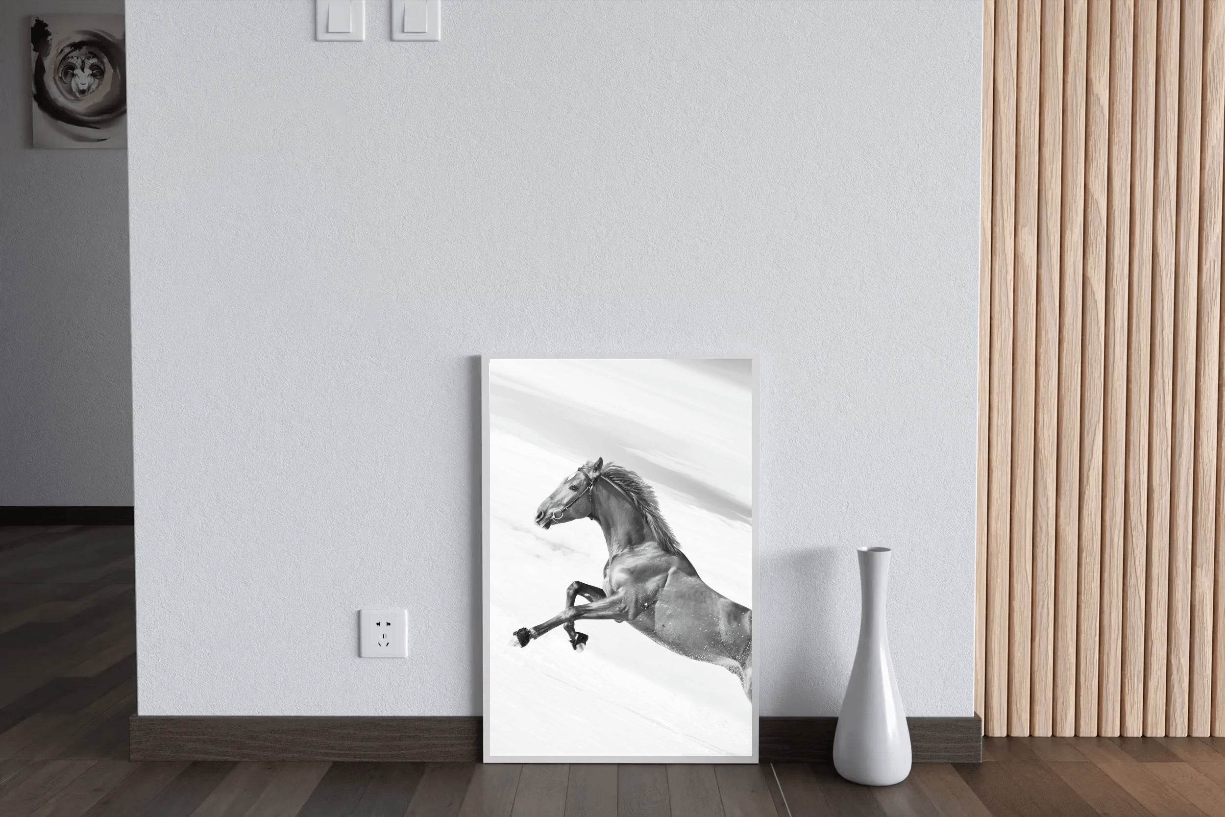 Sorrel Horse Black & White Wall Art - beink online art store