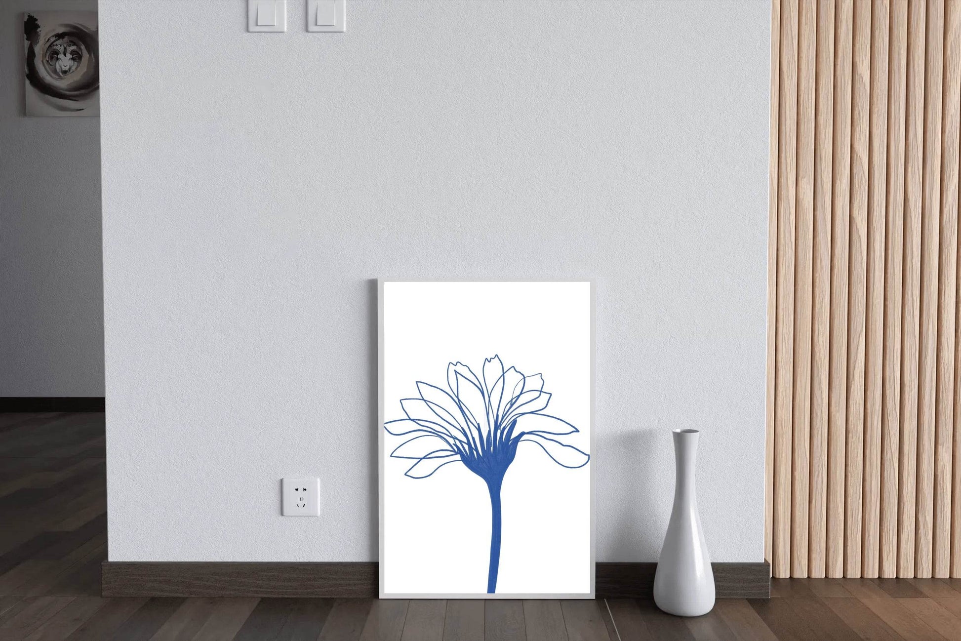 Blue Agapanthus Wall Art - beink online art store