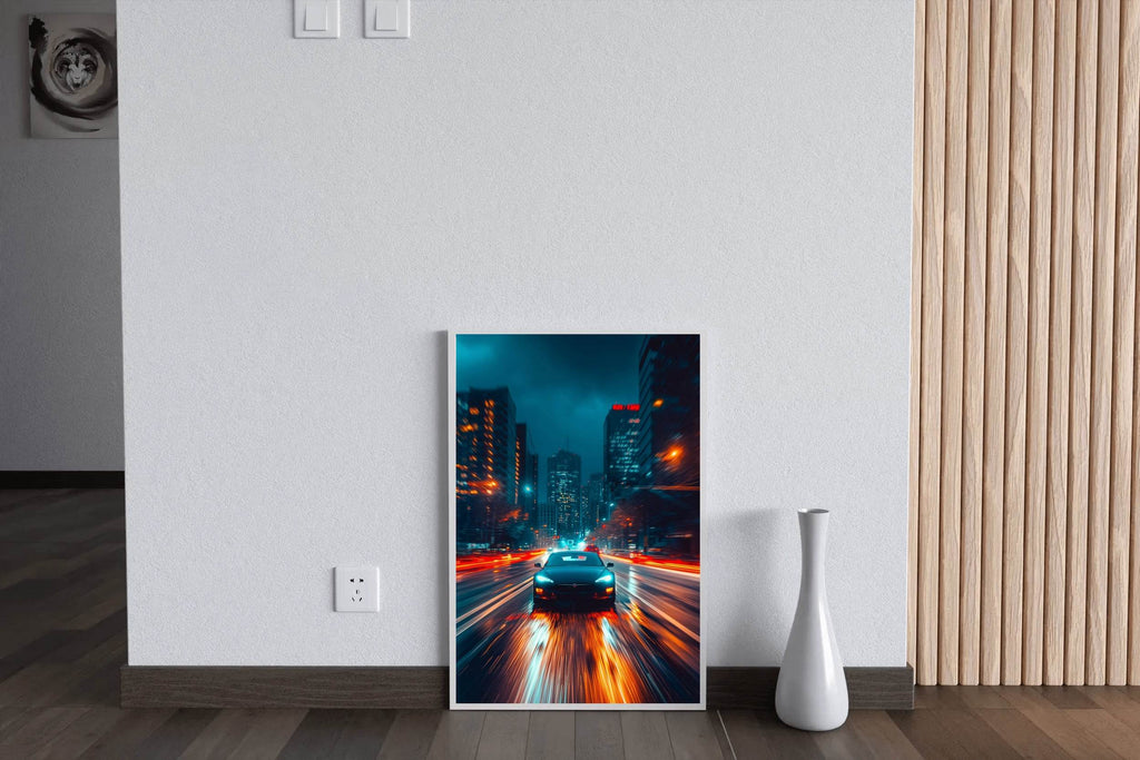 Tesla Model S Wall Art - beink online art store