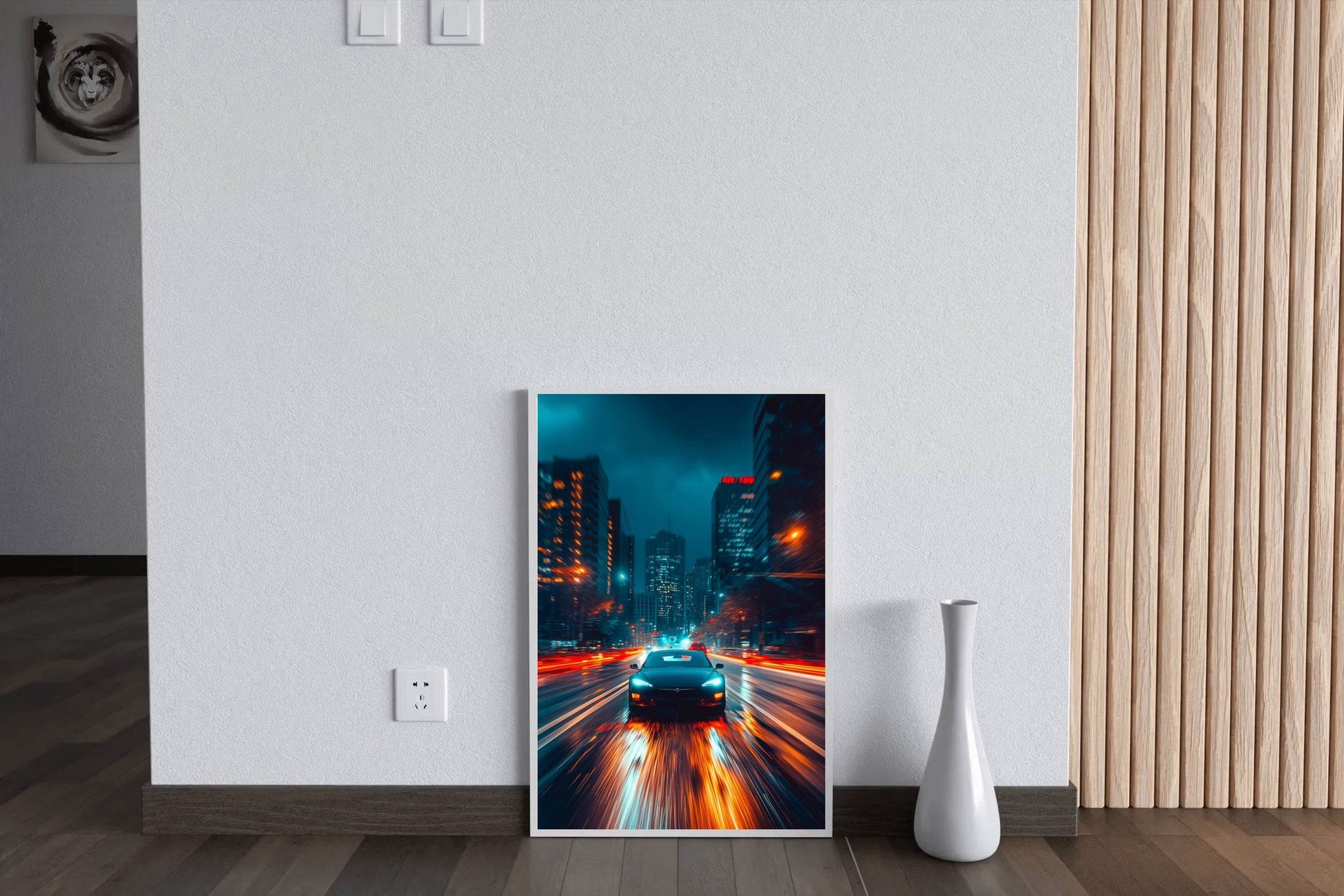 Tesla Model S Wall Art - beink online art store
