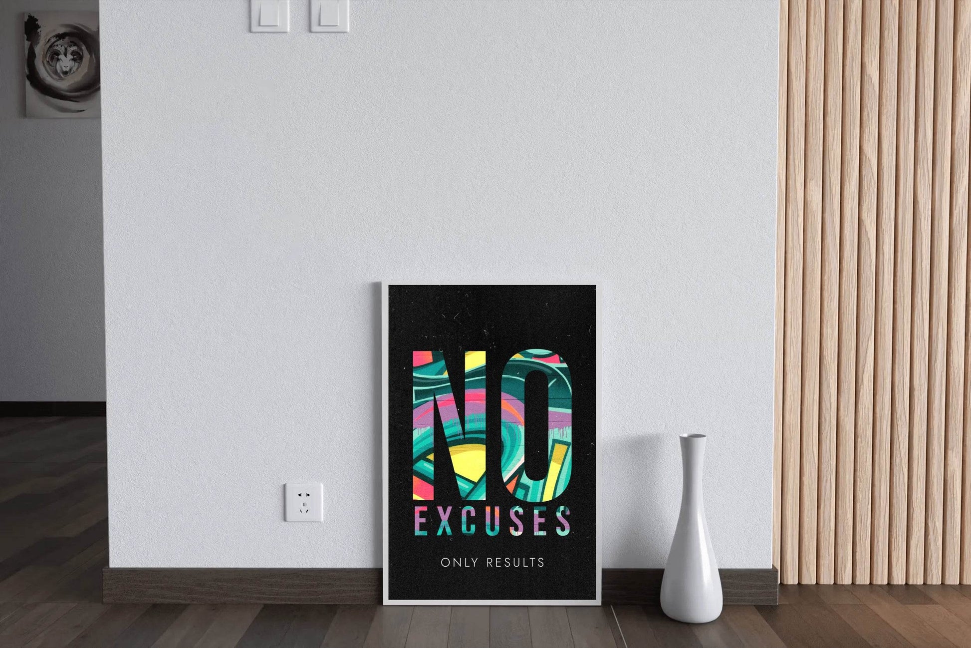 No Excuse Motivational Wall Art - beink online art store