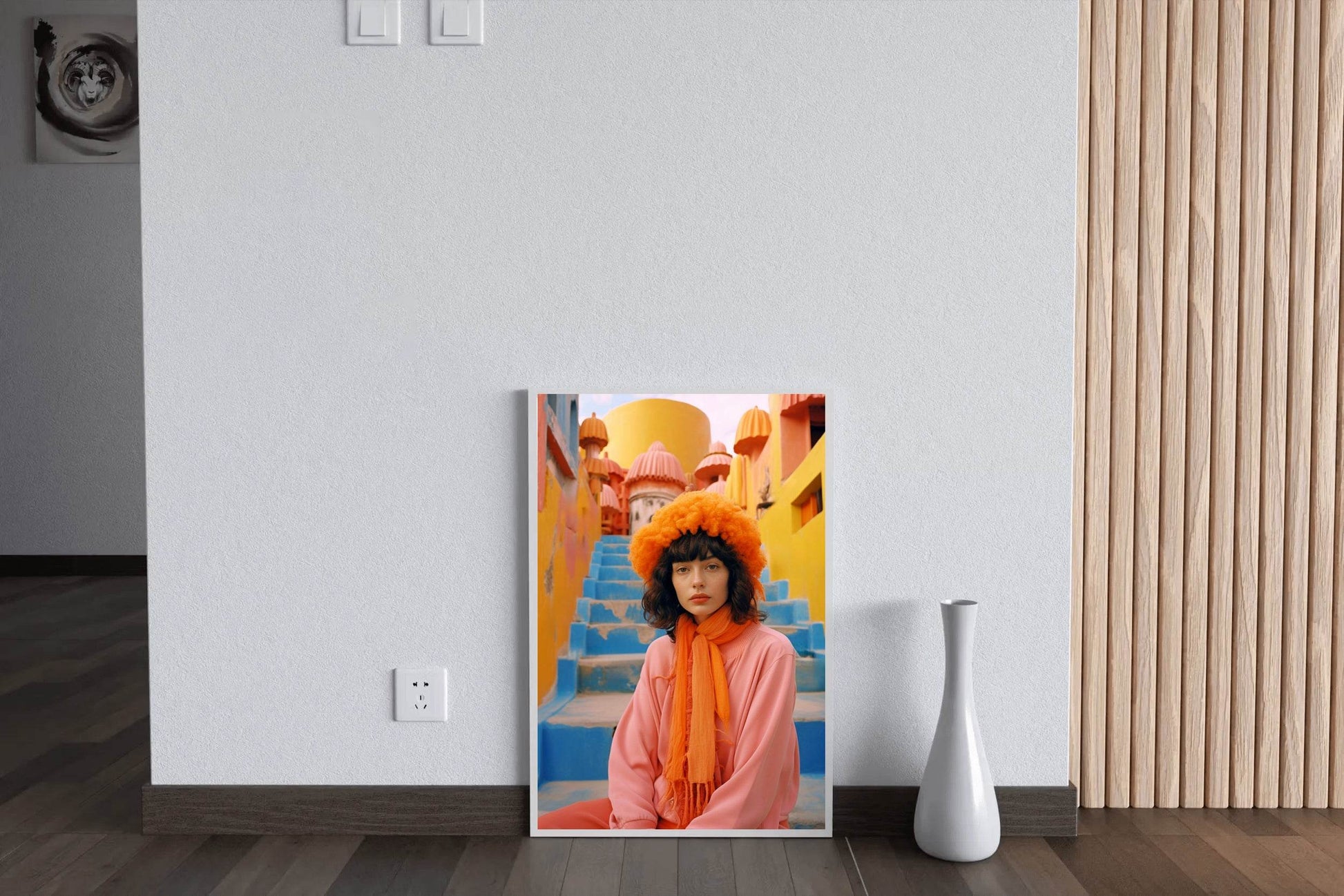 Moroccan Cotton Hat And Shawl Wall Art - beink online art store