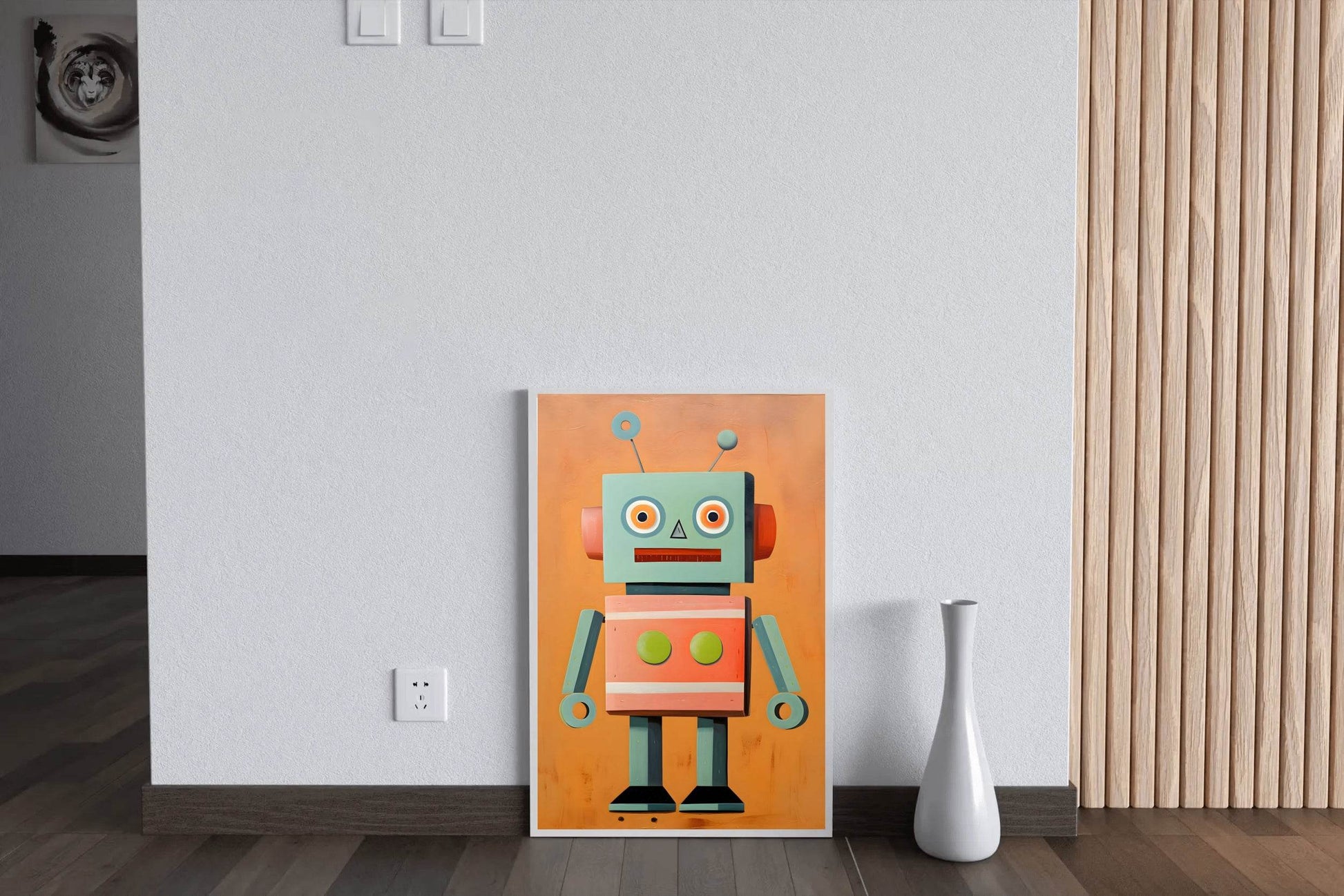 Vintage Toy Robot Kids Wall Art - beink online art store