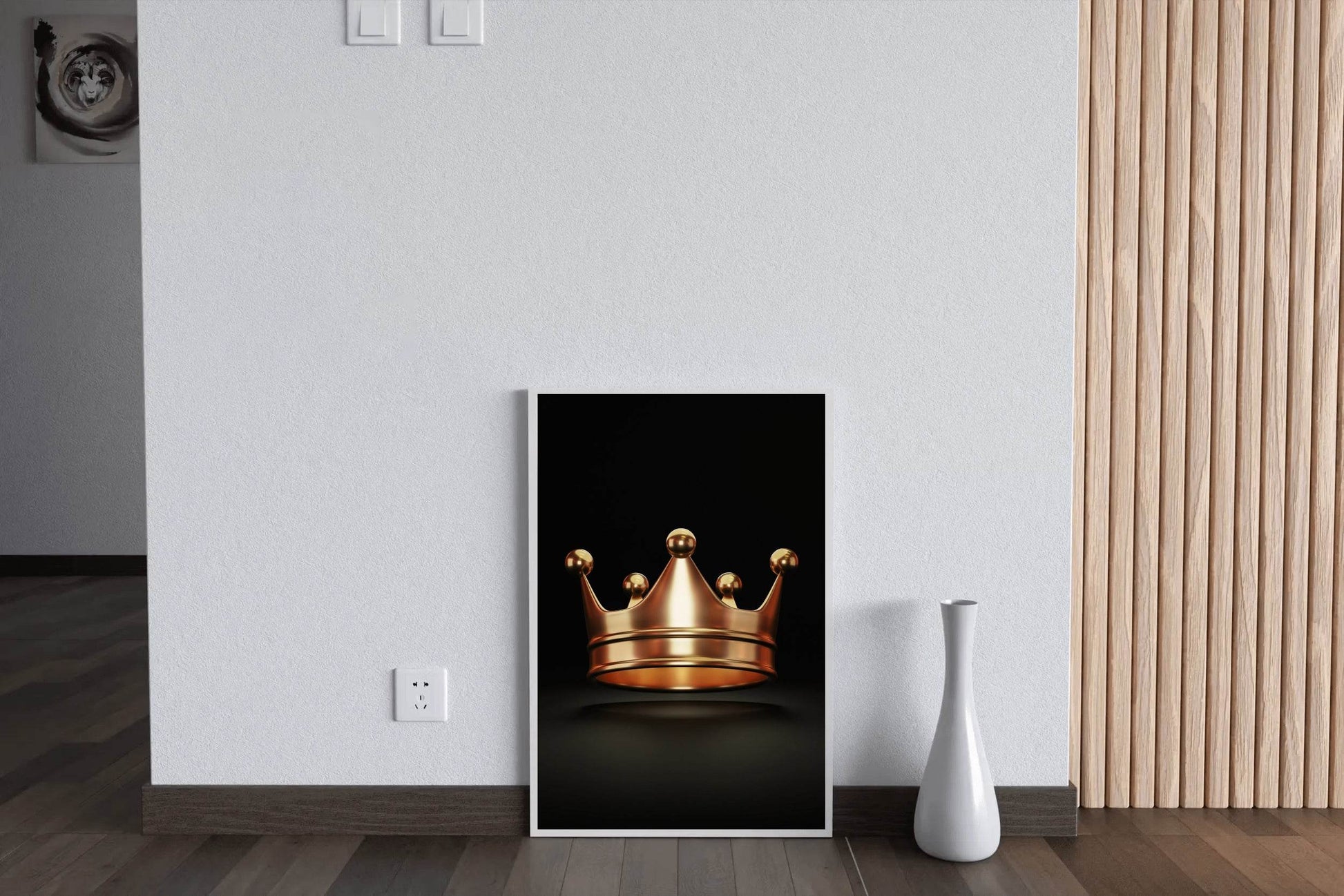 Gold Crown Wall Art - beink online art store