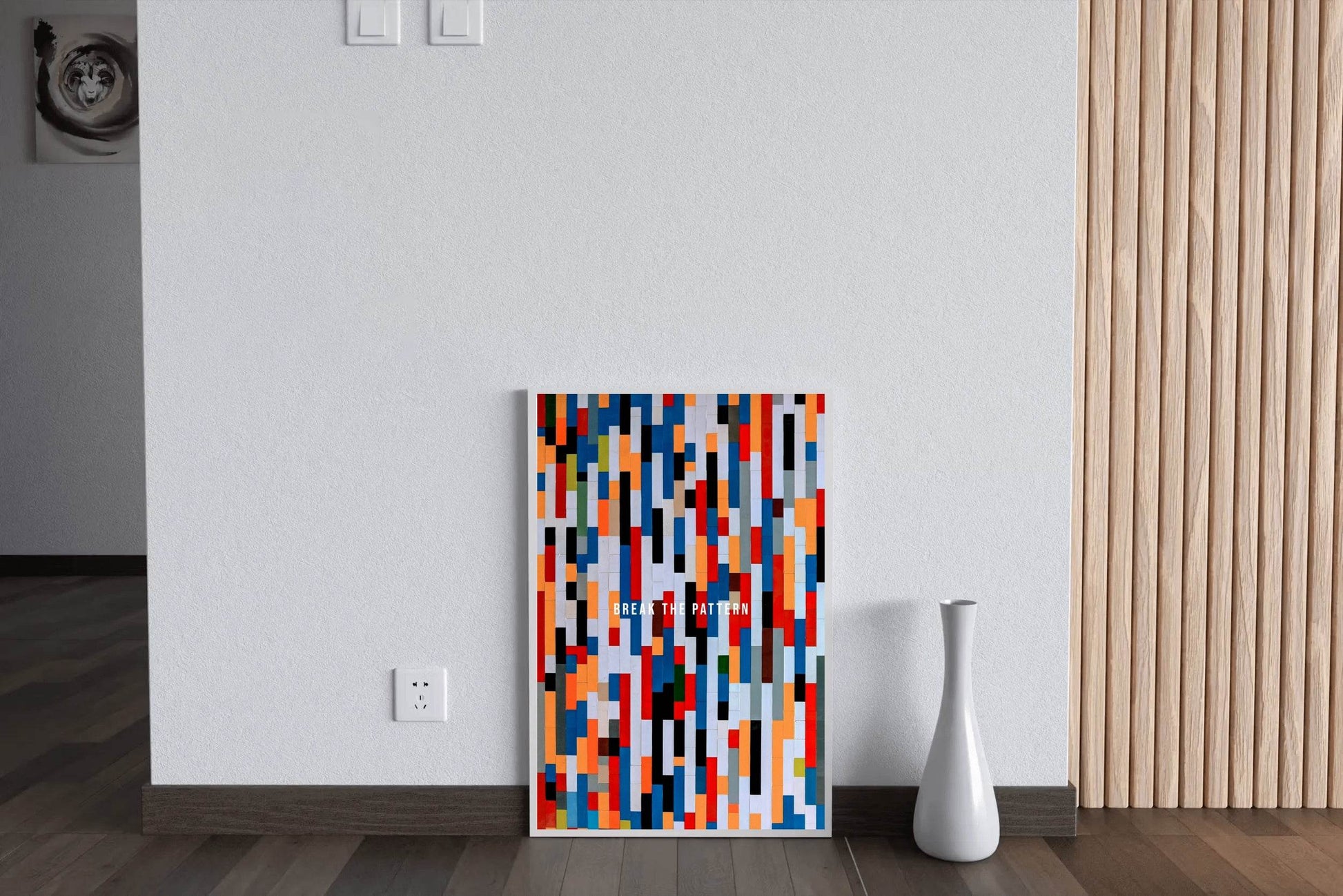 Multicolor Stripes Pattern Wall Art - beink online art store