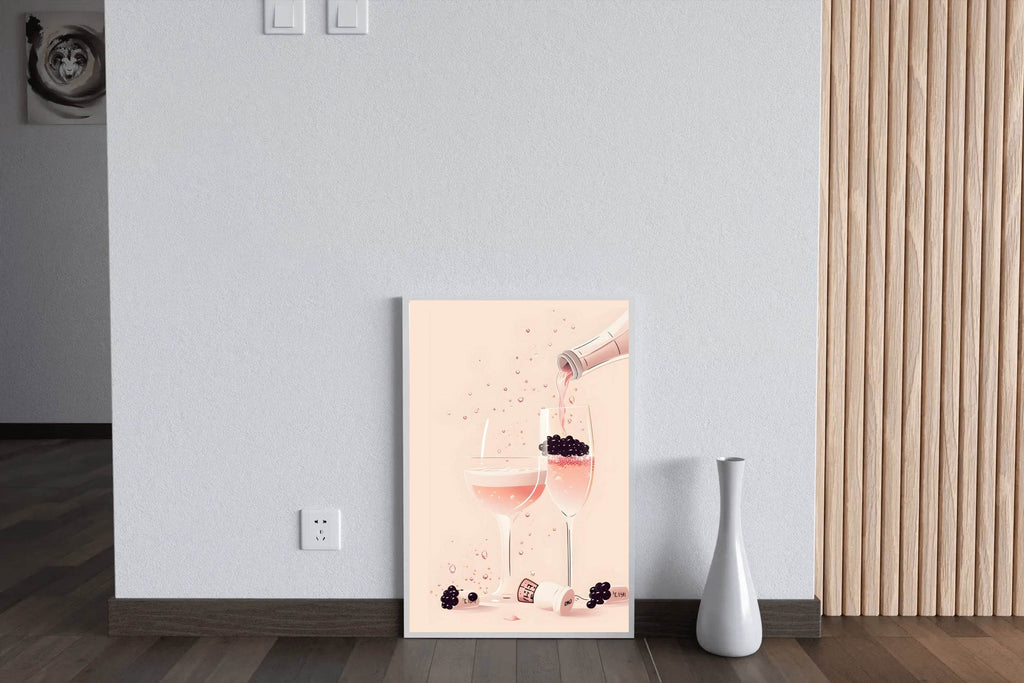 Vintage Champagne Wall Art - beink online art store