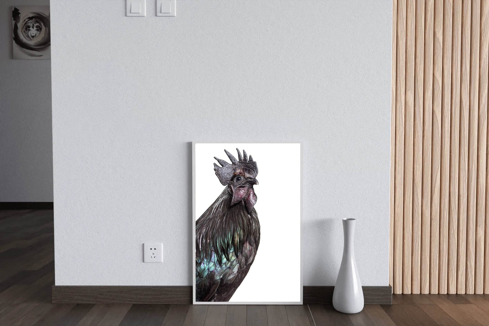 Ayam Cemani Bird Wall Art - beink online art store