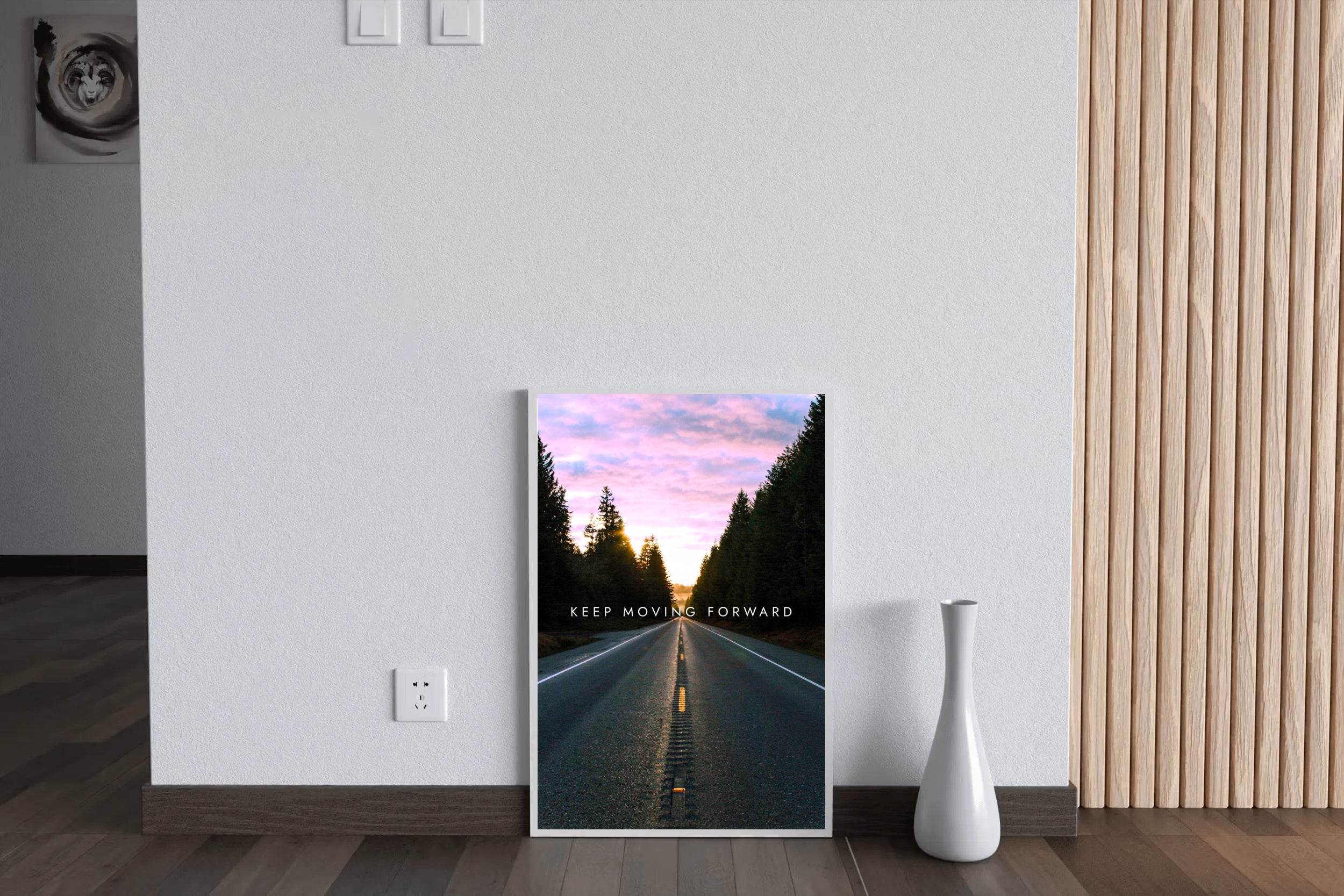 Keep Moving Forward Motivational Wall Art - beink online art store