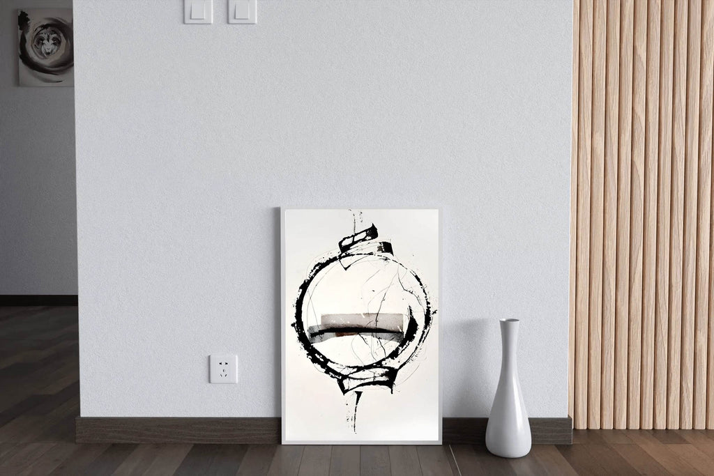 Ink and Watercolor Circular Composition Wall Art - beink online art store