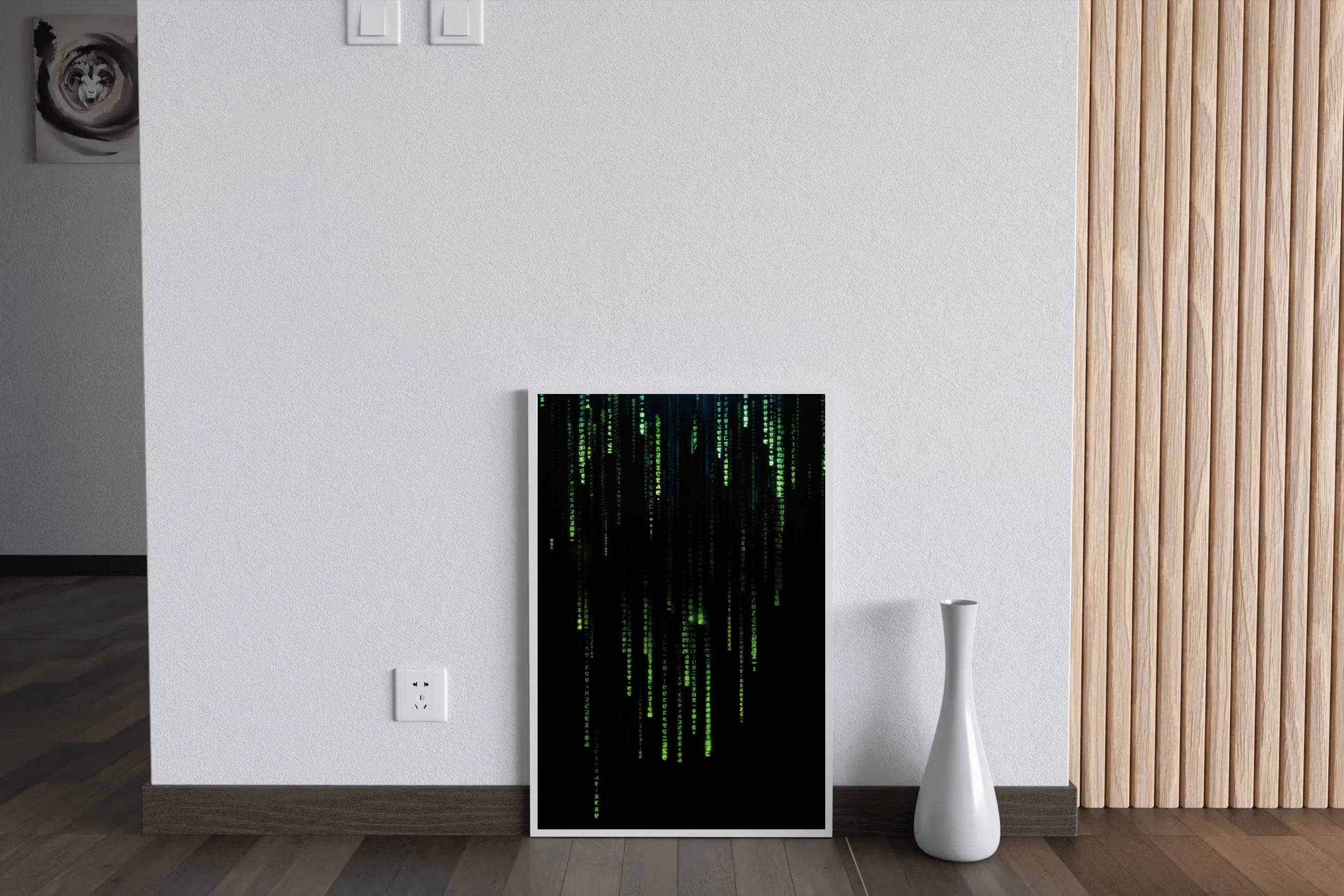 THE MATRIX Green Code Wall Art - beink online art store