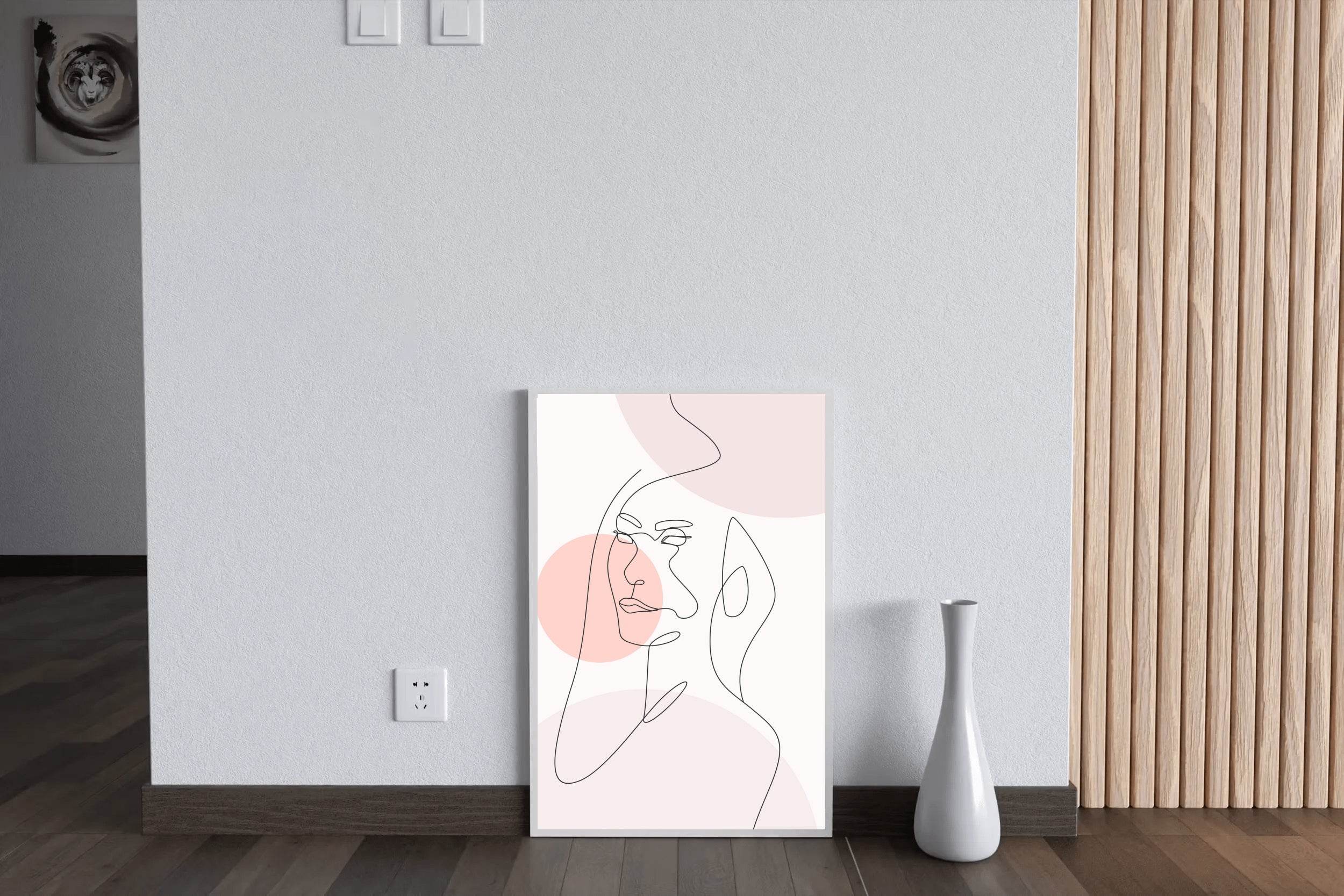 Sad Woman's Face Wall Art - beink online art store