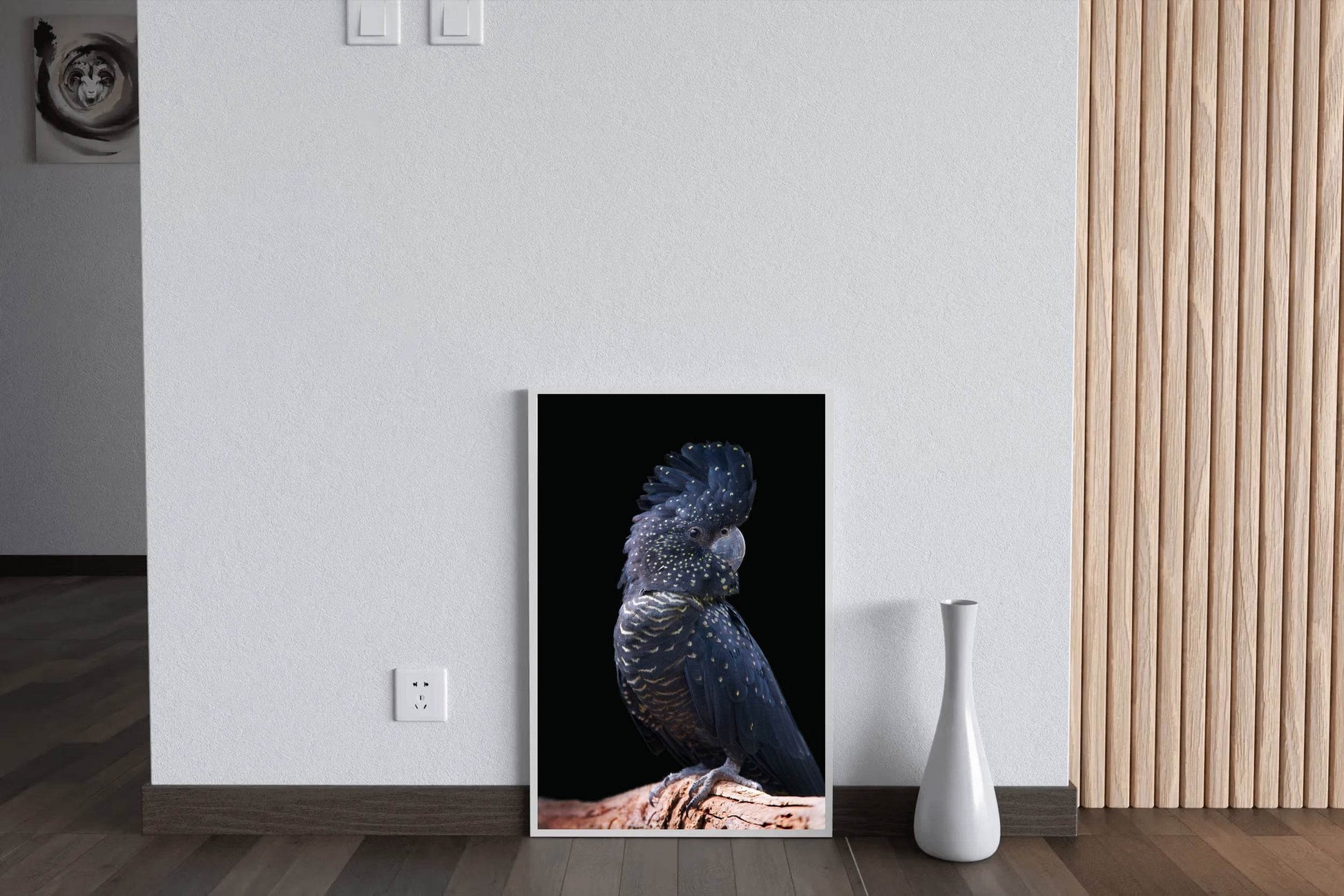Red-Tailed Black Cockatoo Bird Wall Art - beink online art store