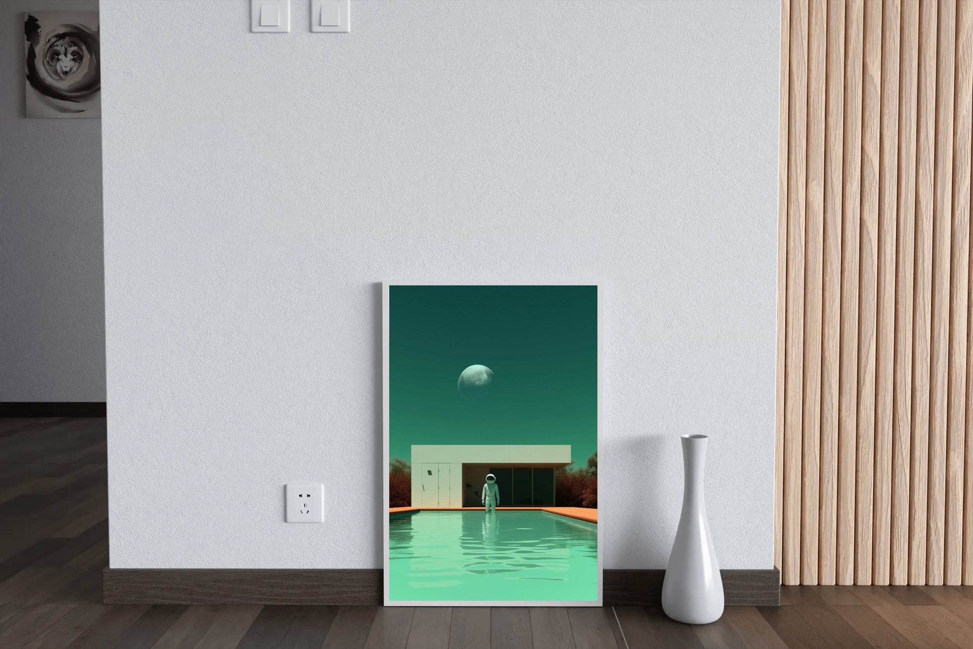 Astronaut diving in swimming pool Wall Art - beink online art store