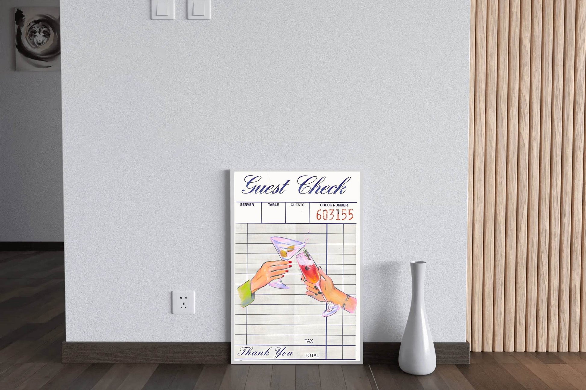 Guest Check Wall Art - beink online art store