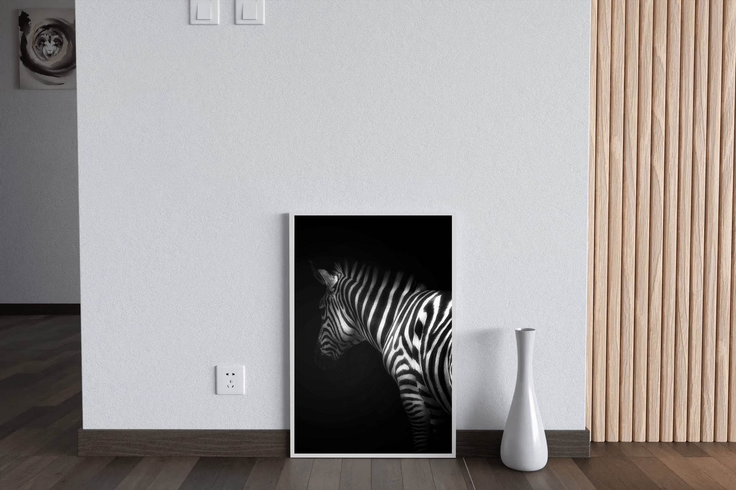 Zebra Black & White Wall Art - beink online art store