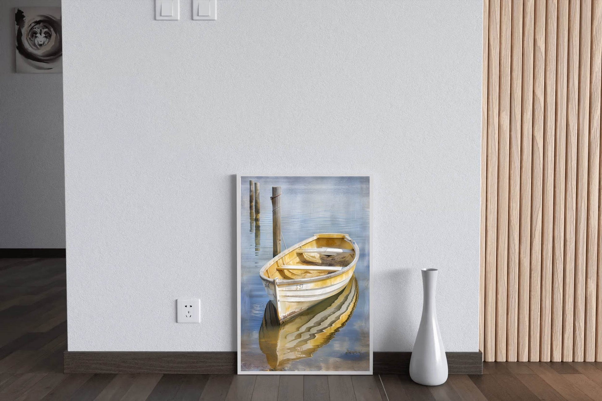 Small Wooden Boat Wall Art - beink online art store