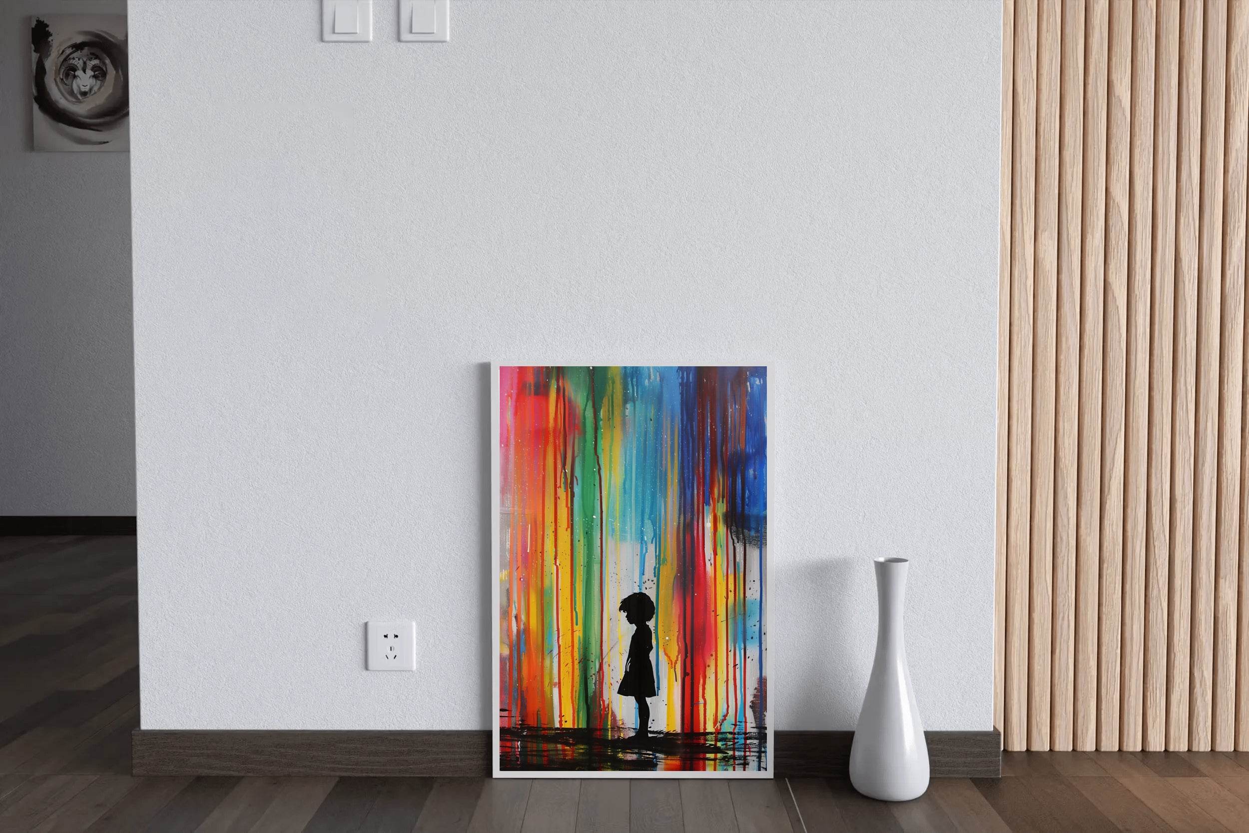 Standing Alone in a World of Color Wall Art - beink online art store