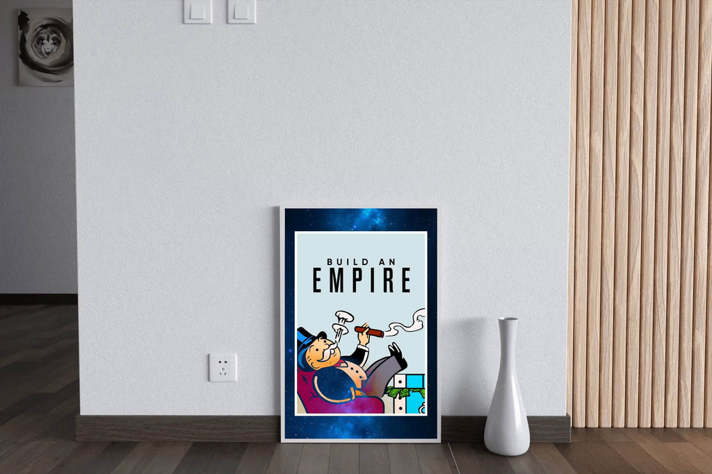 Monopoly-Inspired Success Motivational Wall Art - beink online art store