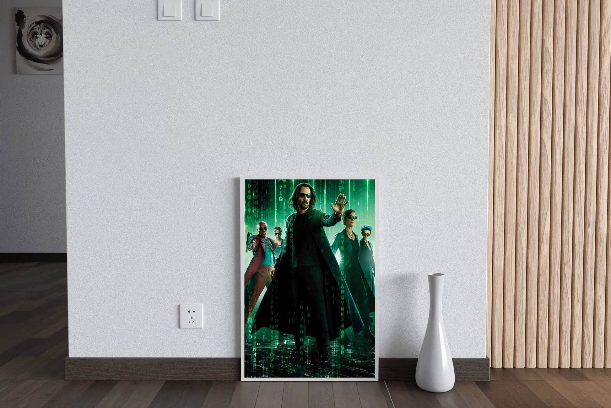 THE MATRIX with Matrix Code Wallpaper Wall Art - beink online art store