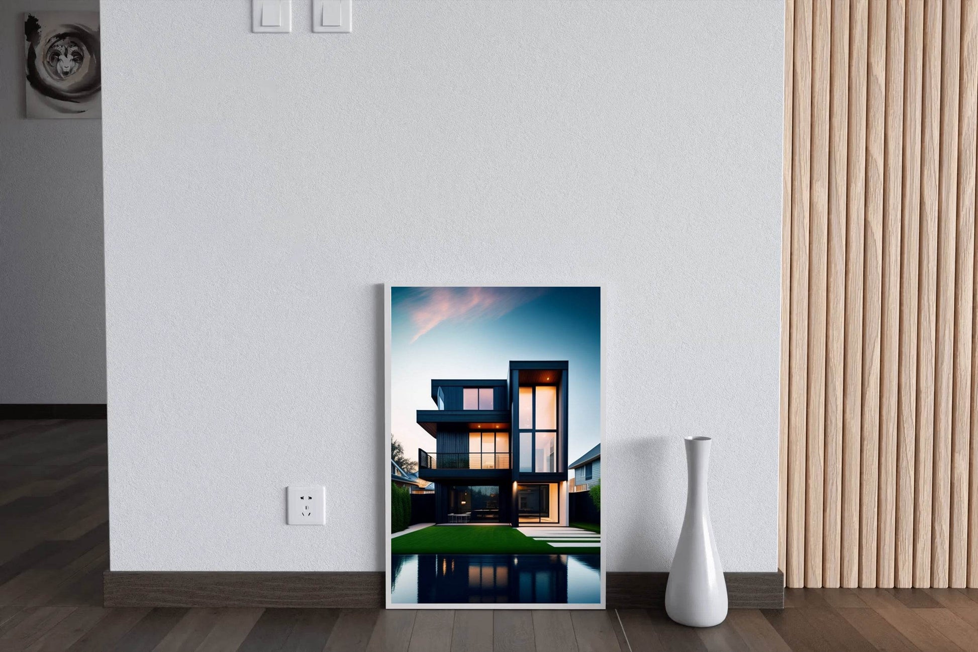 Brutalist Villa Architecture Wall Art - beink online art store