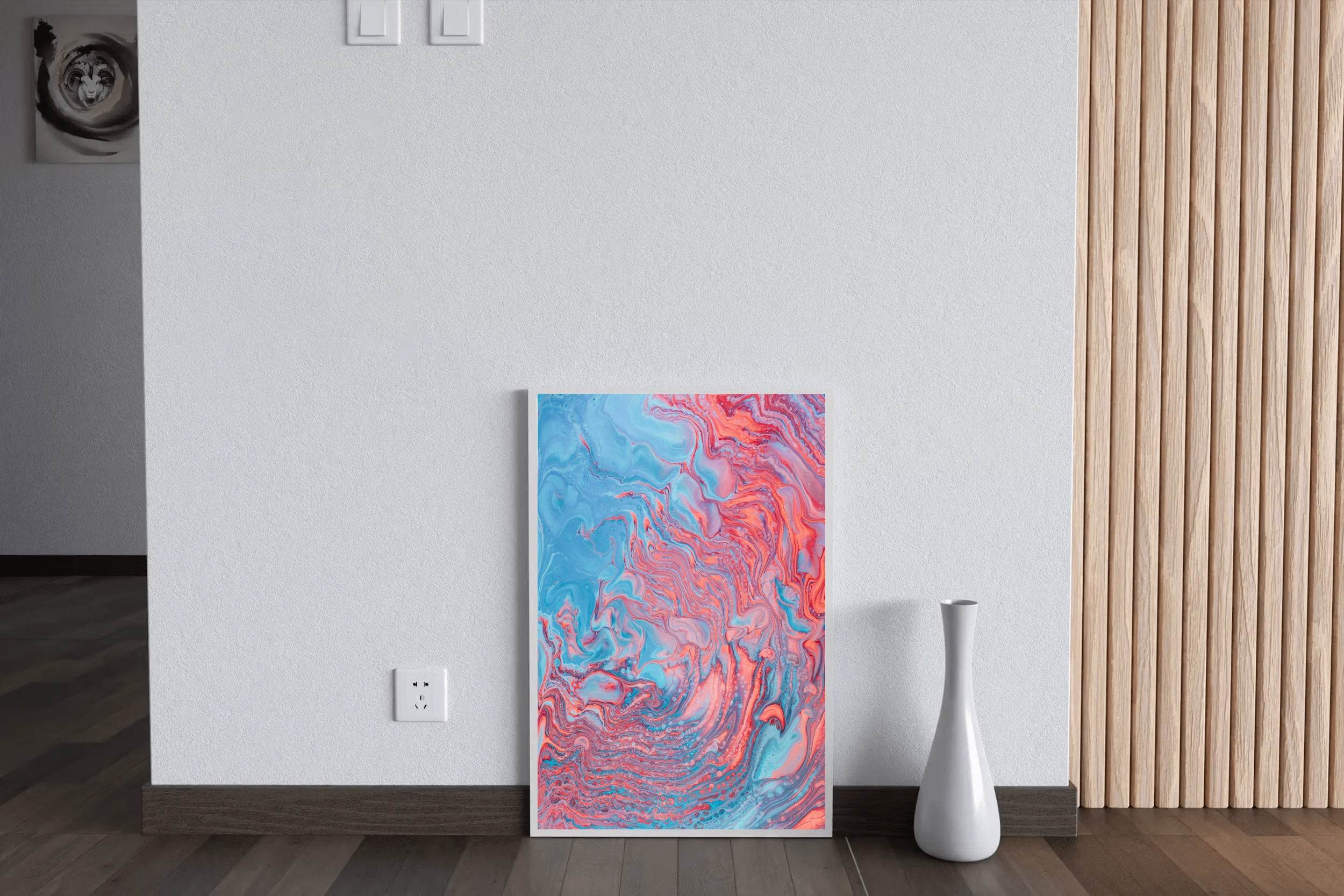 Liquid Waves Abstract Wall Art - beink online art store