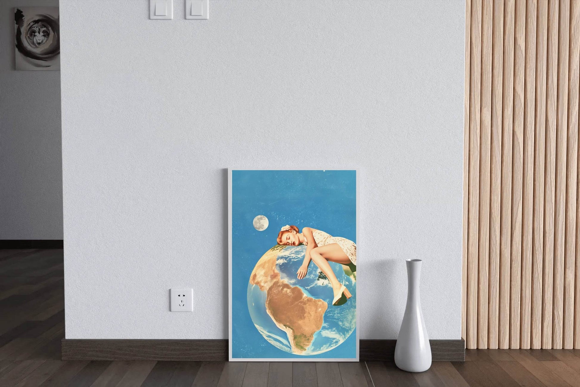Earth in The Arms Of a Woman Wall Art - beink online art store