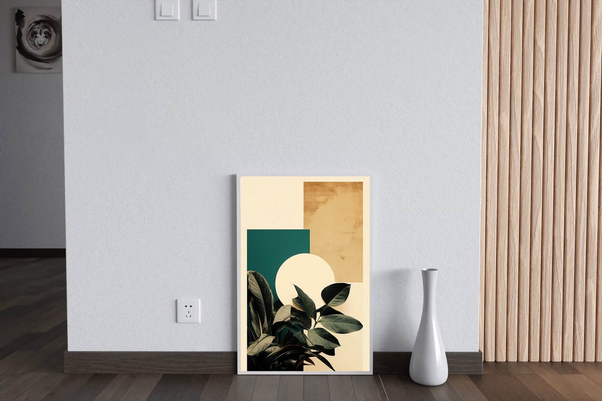 Modern Leaves Abstract Wall Art - beink online art store