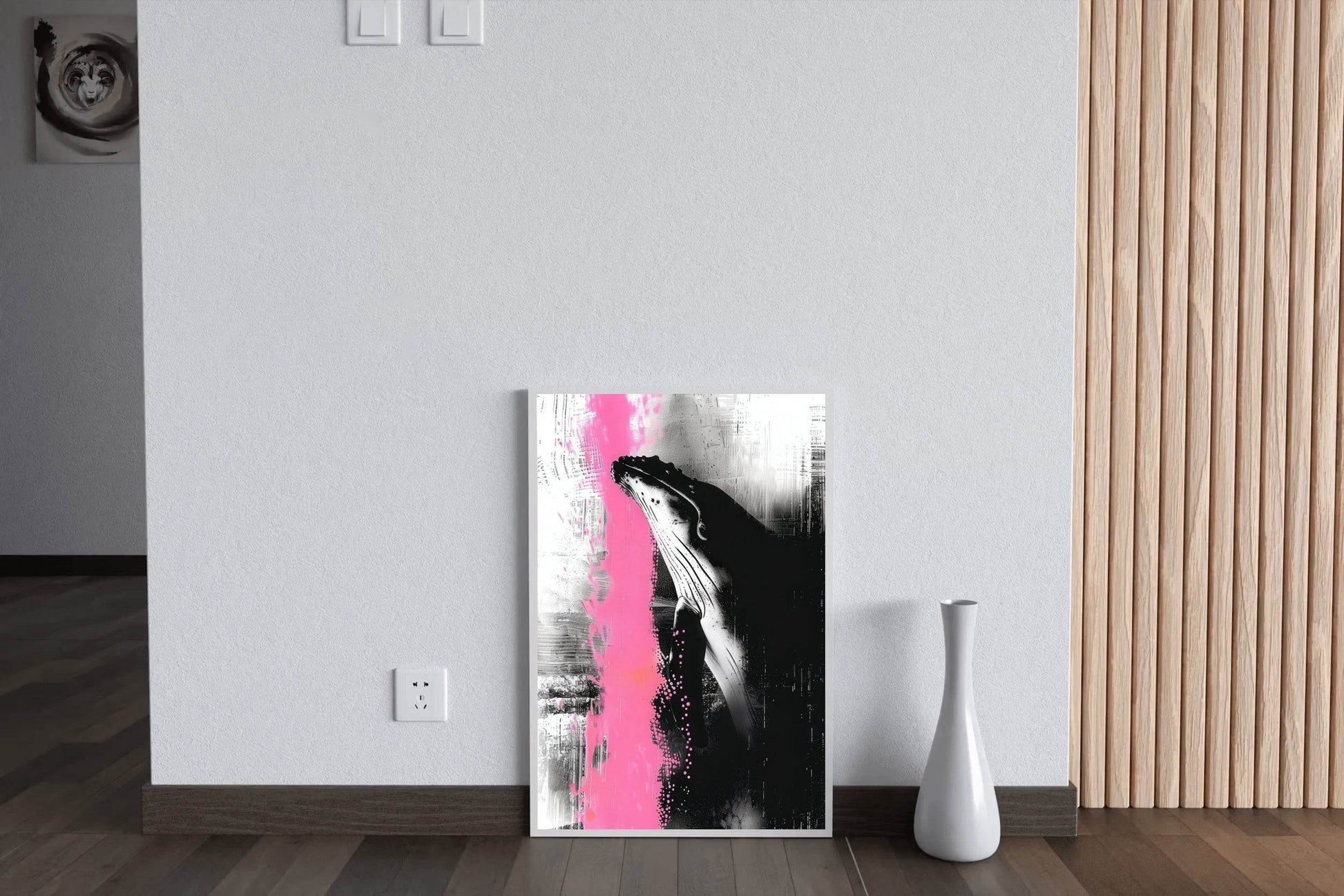 Blue Whale Painting Wall Art - beink online art store