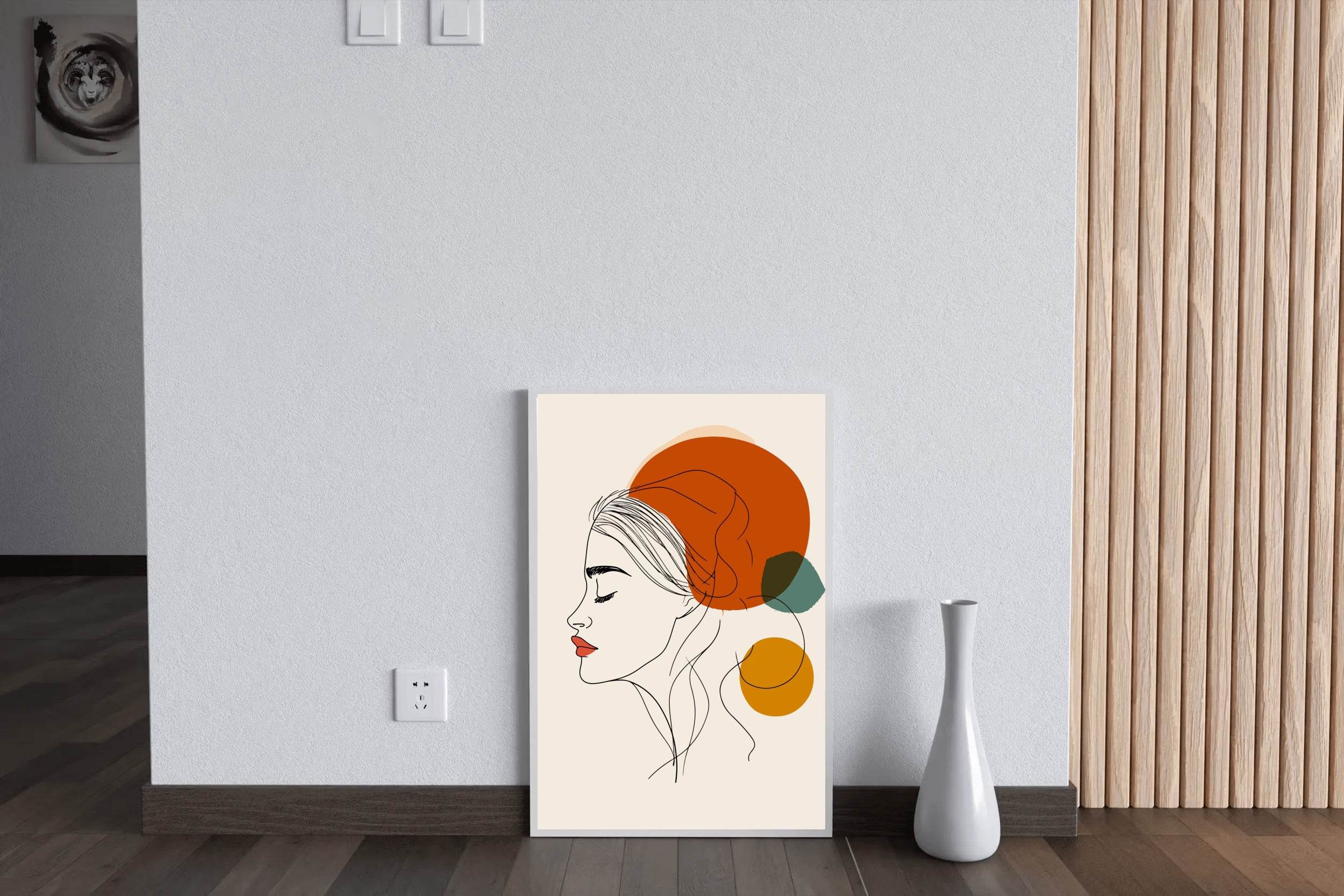 Woman With Colored Hair Wall Art - beink online art store