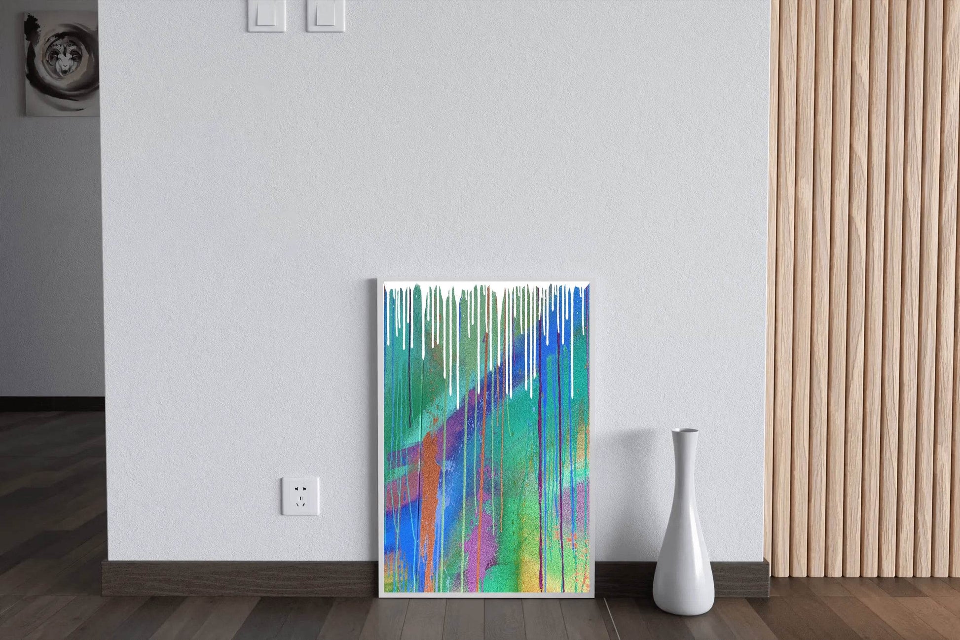 Driping Paint - Dynamic Color Play Wall Art - beink online art store