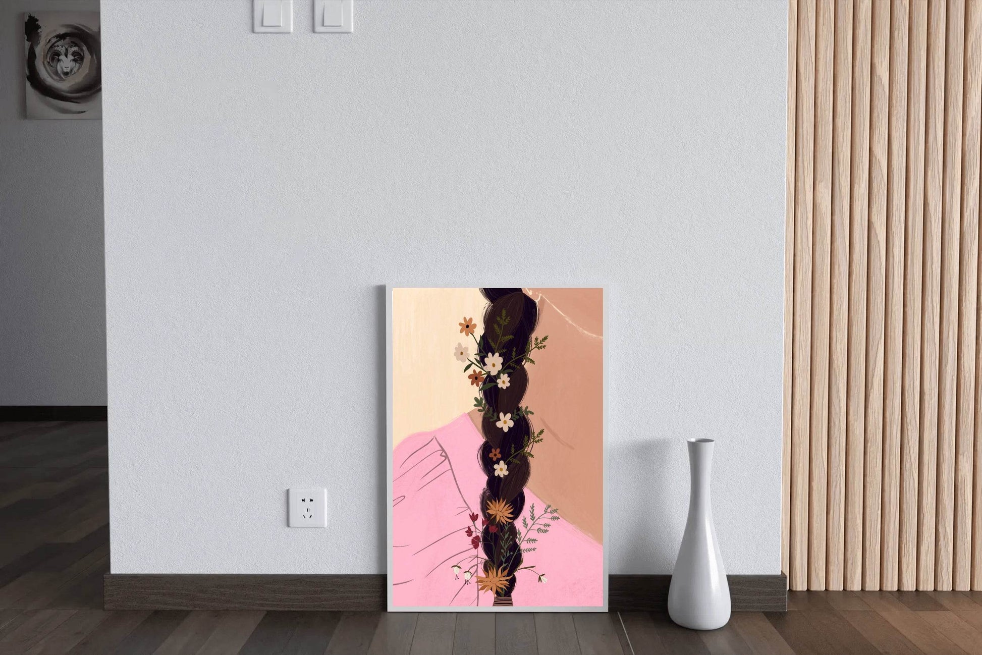 Braided Hair of A Girl Wall Art - beink online art store