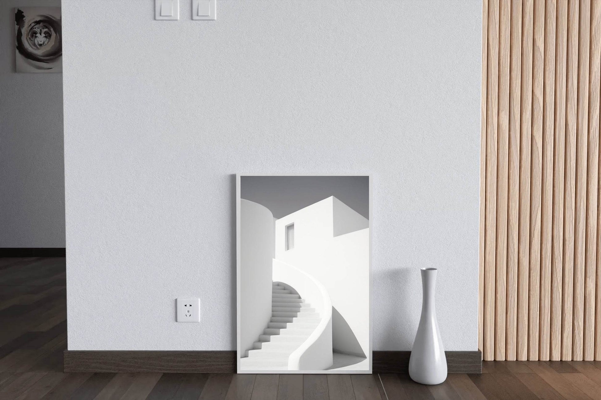 White Walkway Arch Wall Art - beink online art store