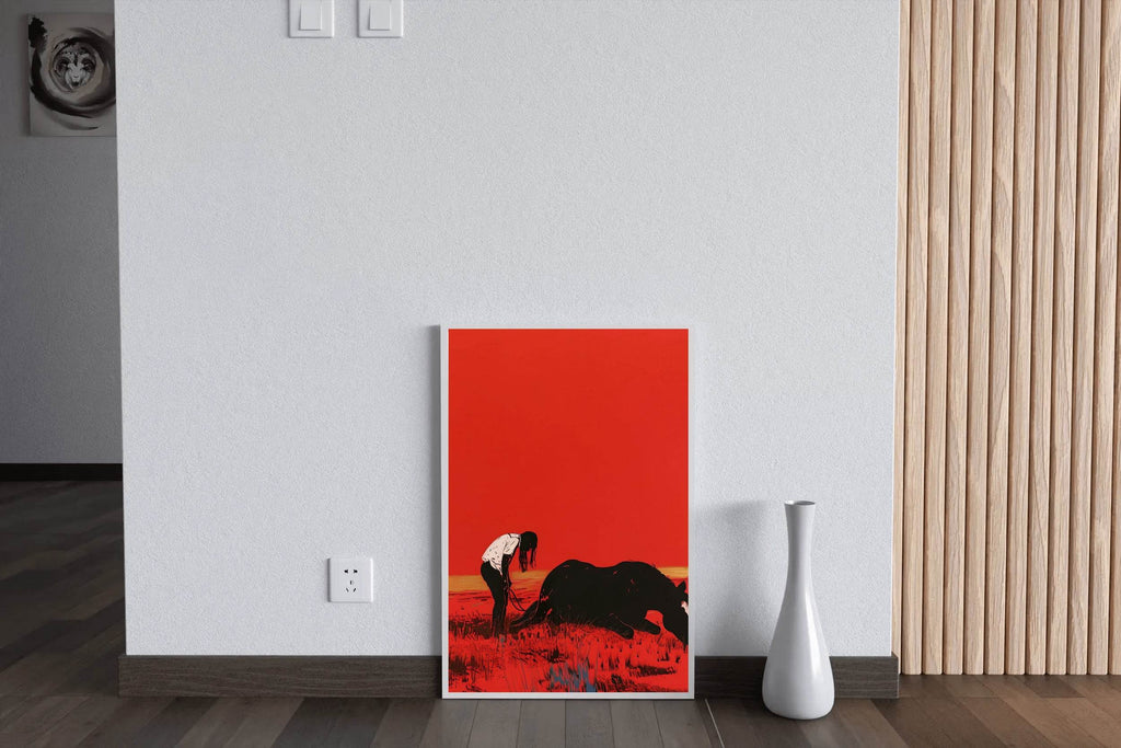 Sick Black Horse Wall Art - beink online art store
