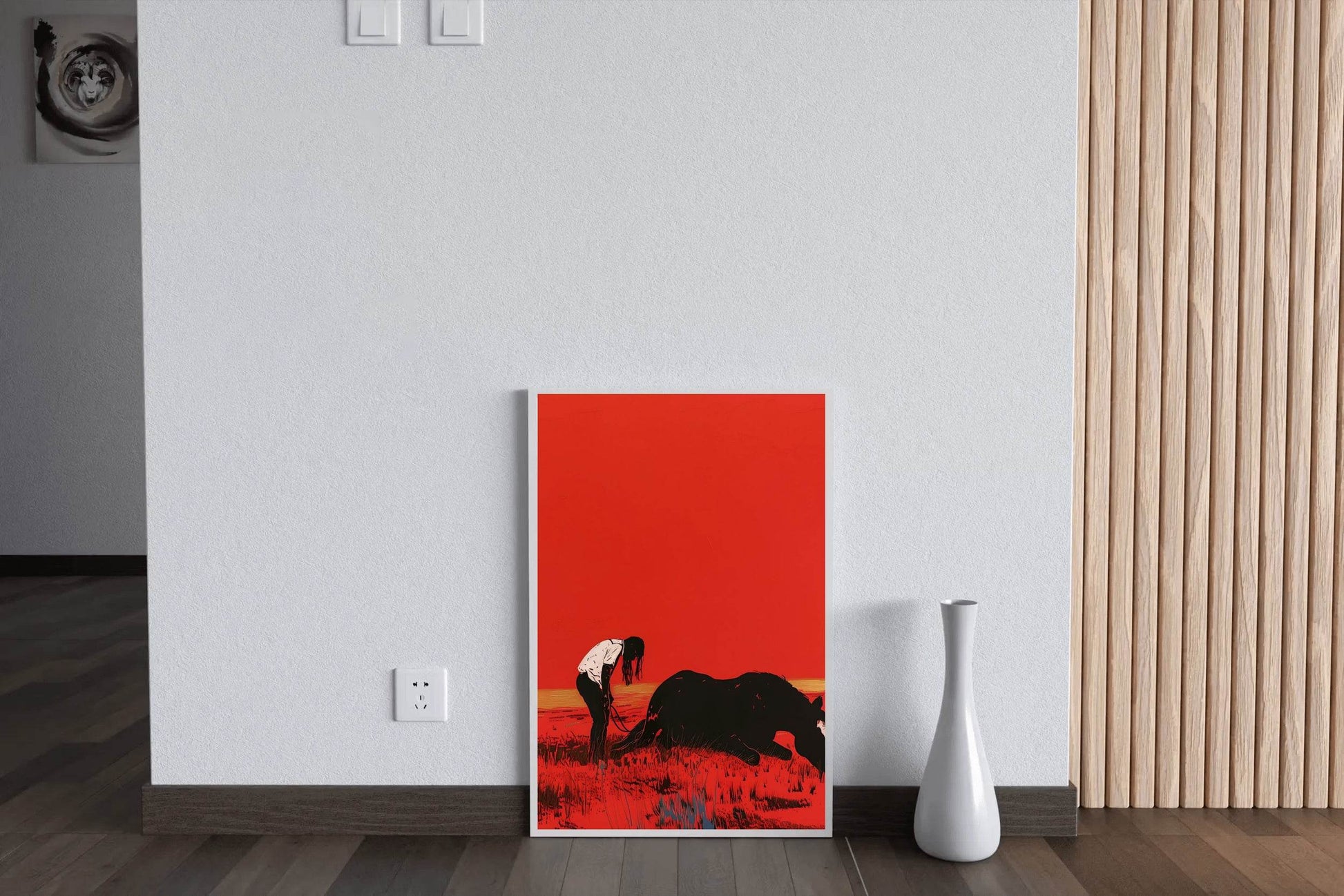Sick Black Horse Wall Art - beink online art store