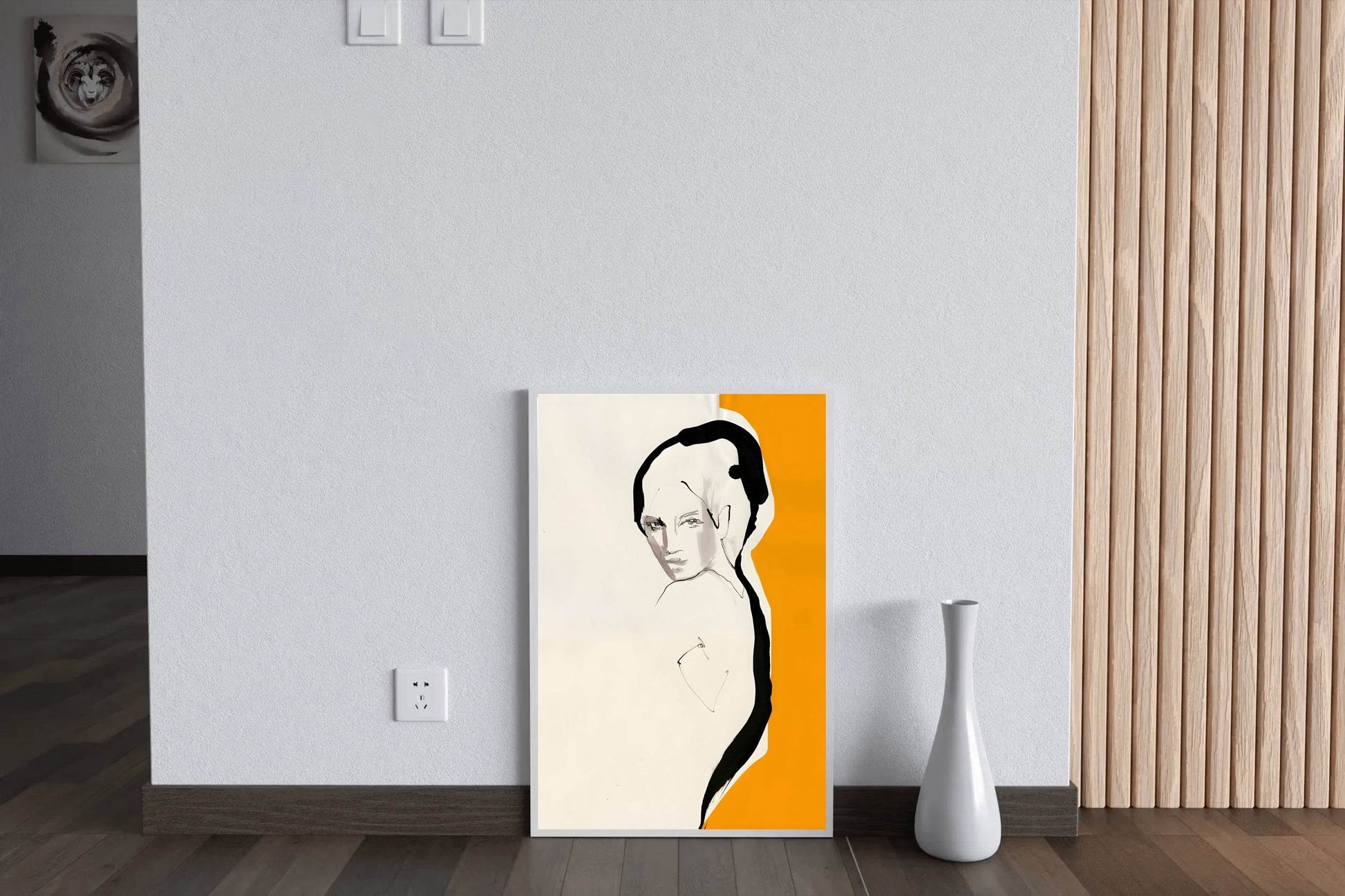 Minimalist Portrait of a Women Wall Art - beink online art store