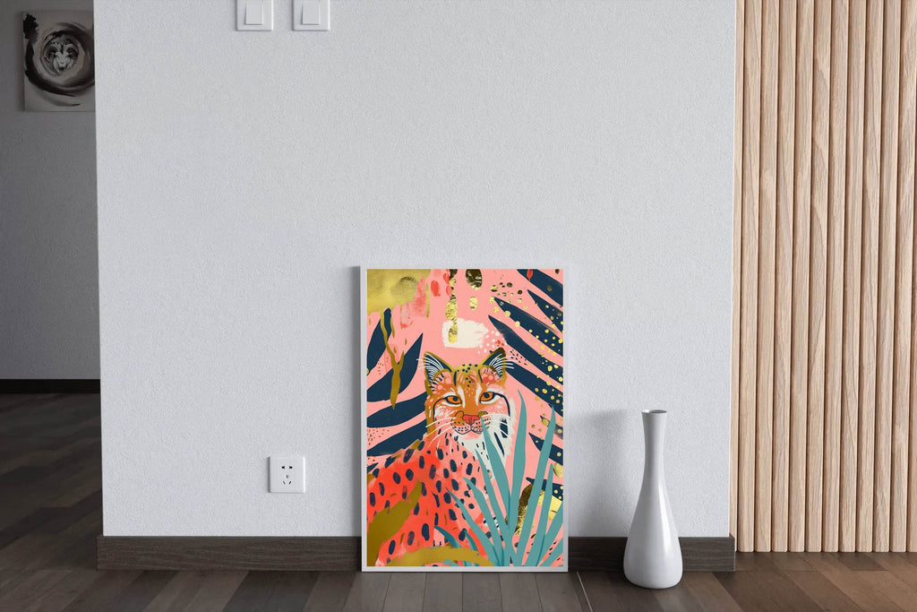Oil Painting of Leopard in the Jungle - beink online art store