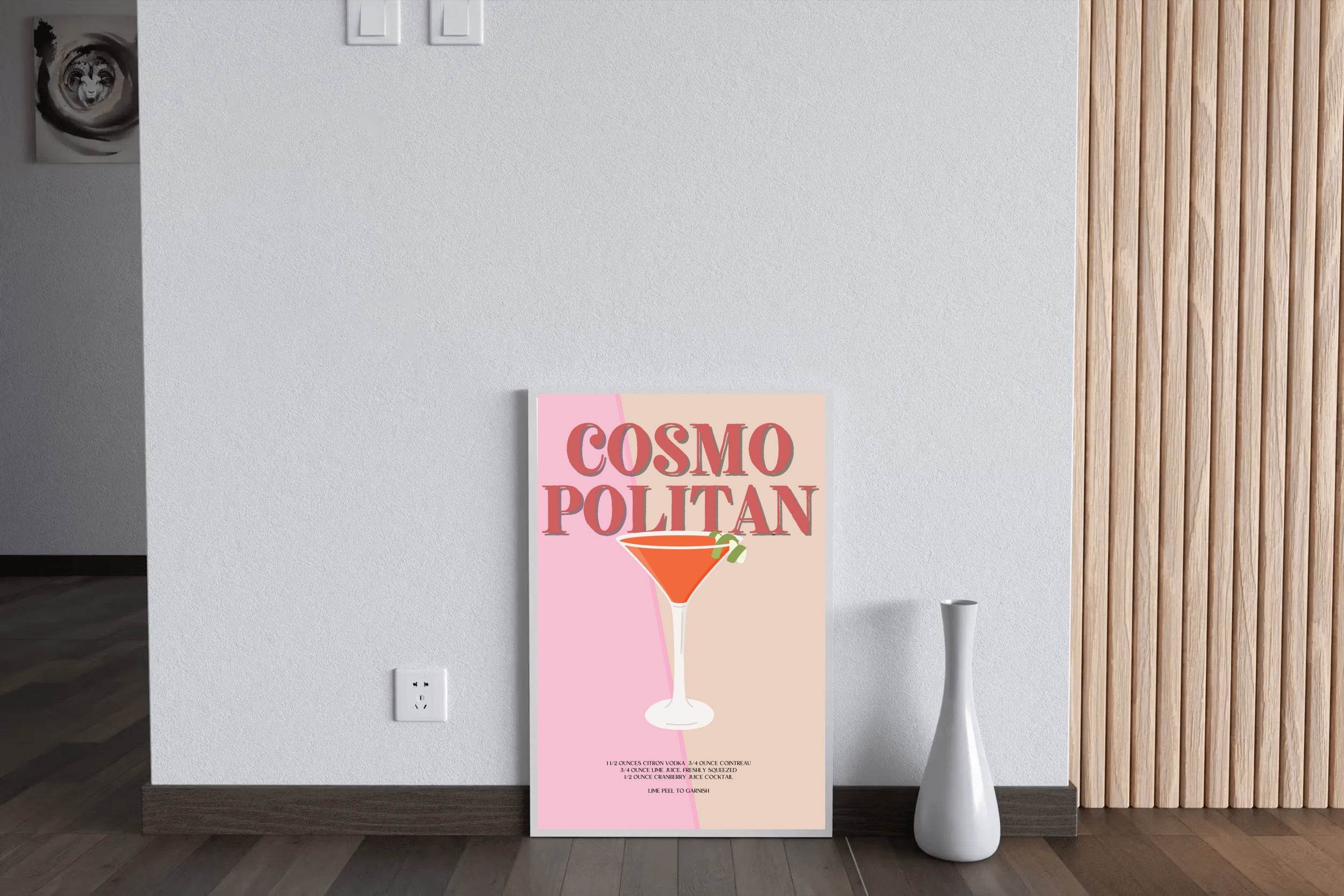 Cosmon Politan Cocktail Wall Art - beink online art store