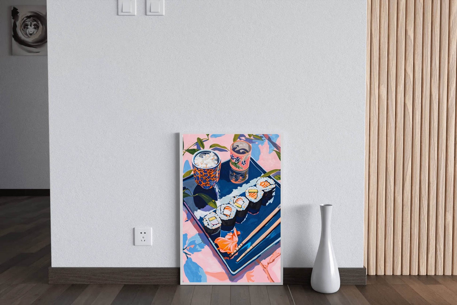 Colorful Sushi Plate Japanese Cuisine Wall Art - beink online art store