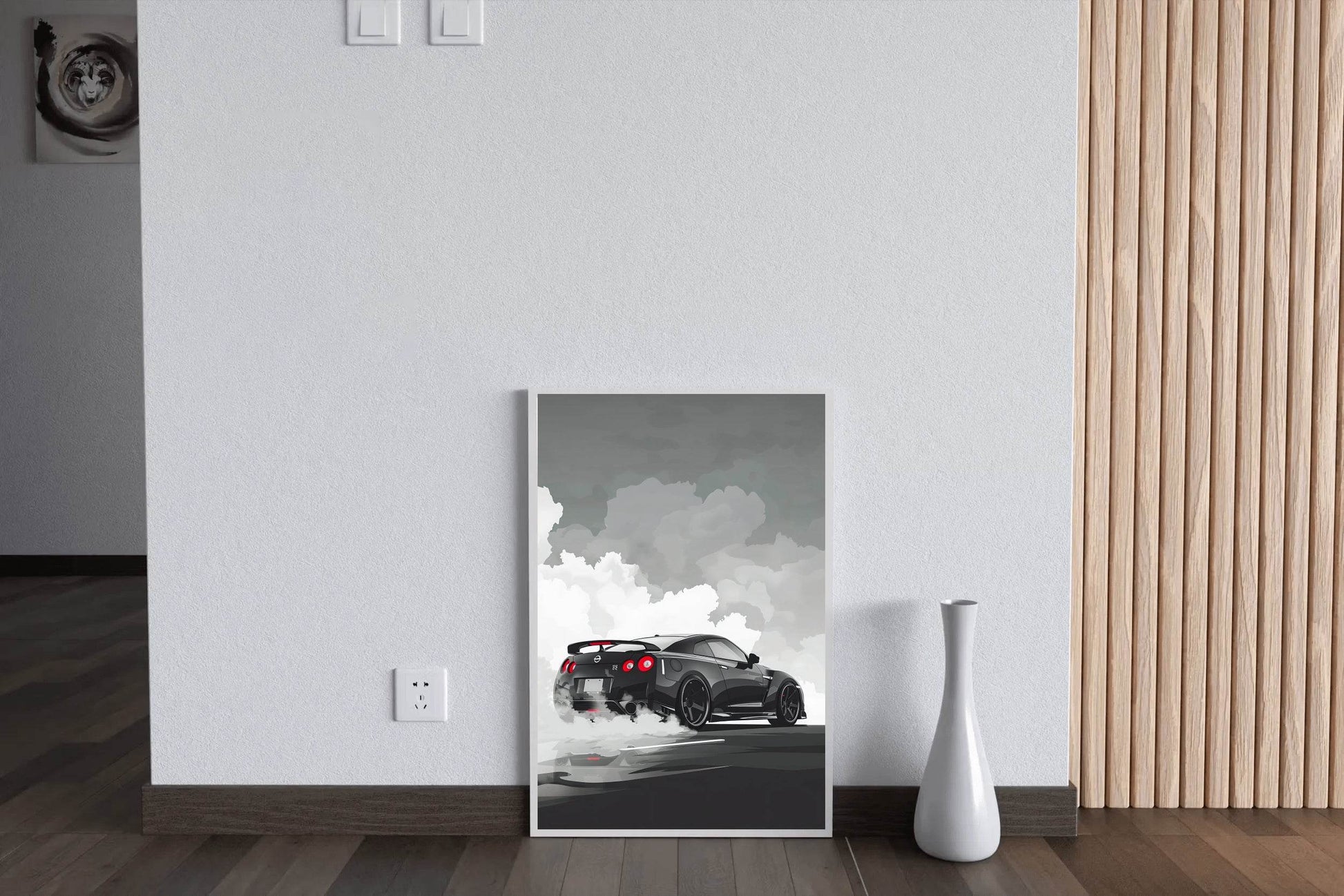 Nissan Gtr R35 BLACK Wall Art - beink online art store