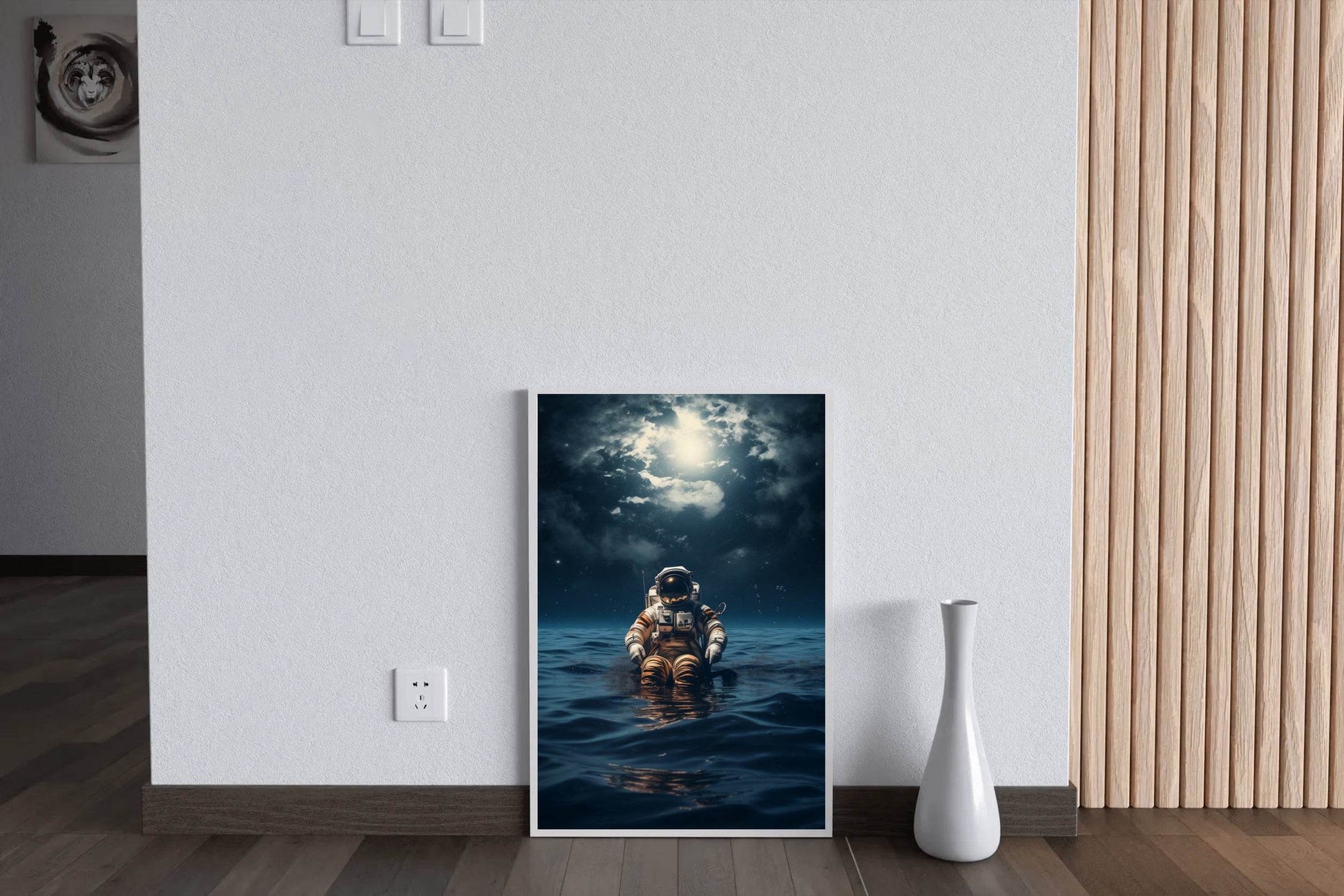 Astronaut diving in ocean Wall Art - beink online art store