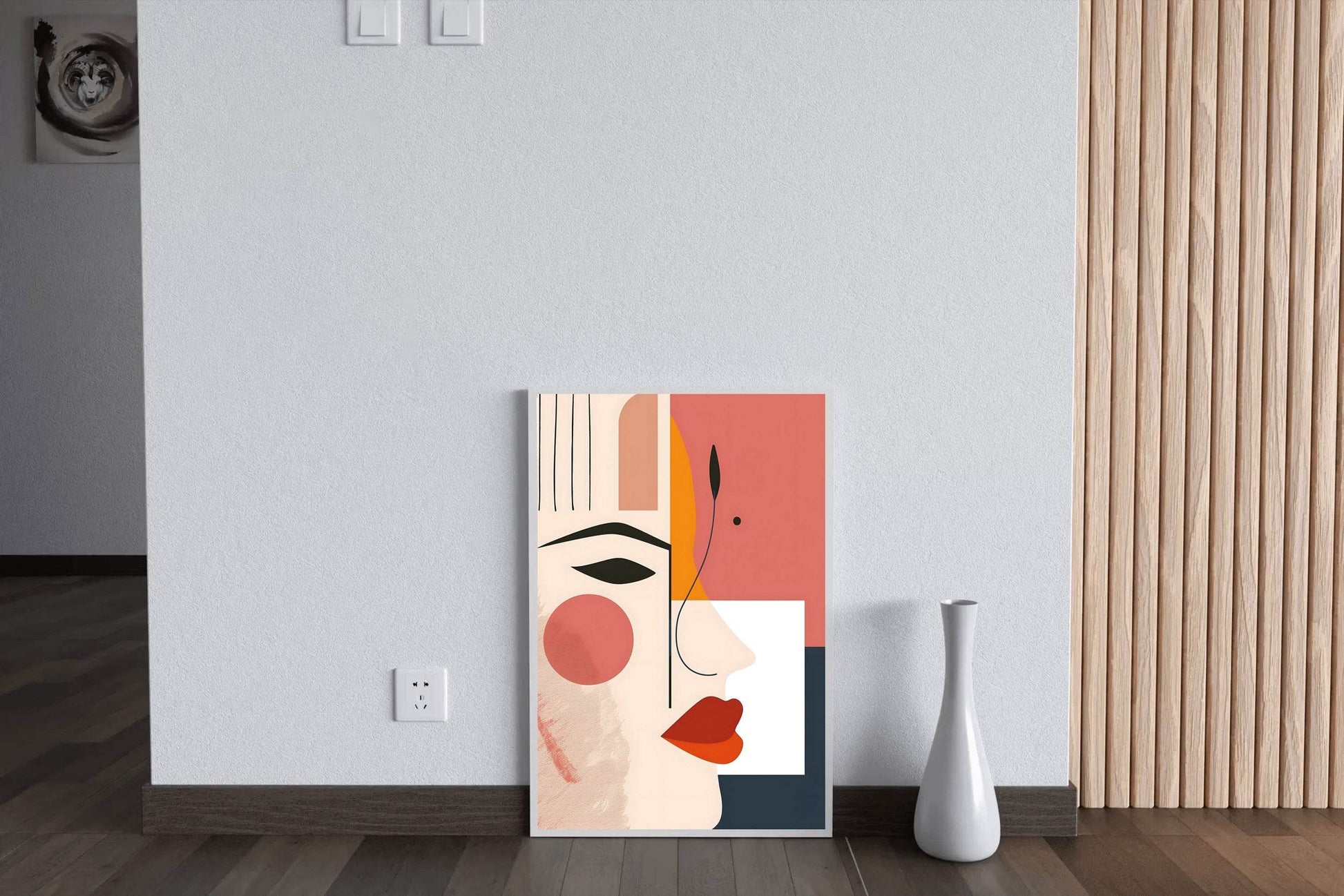 Creative Girl Face Abstract Wall Art - beink online art store