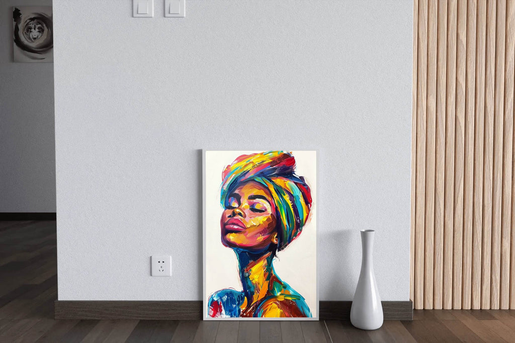 African Woman Painting Wall Art - beink online art store