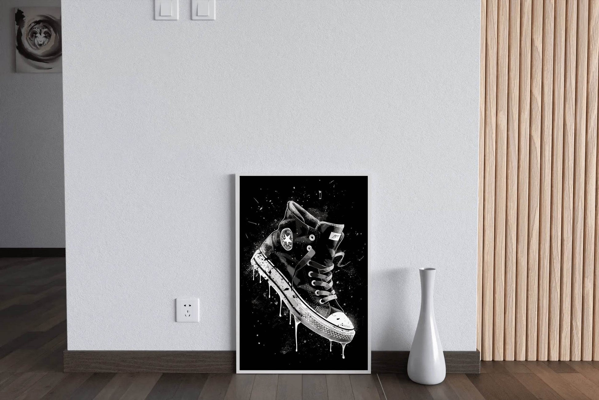 Shoes Black Ankle Boots Wall Art - beink online art store