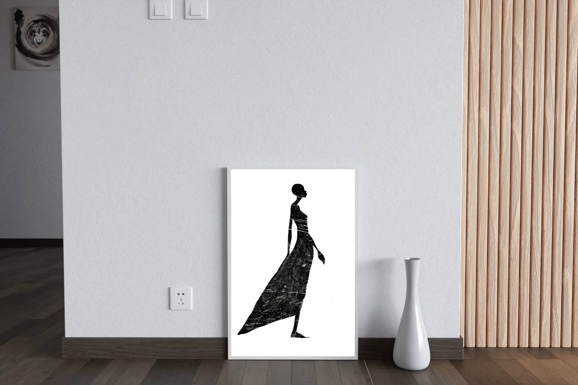 Black Woman Color Wall Art - beink online art store