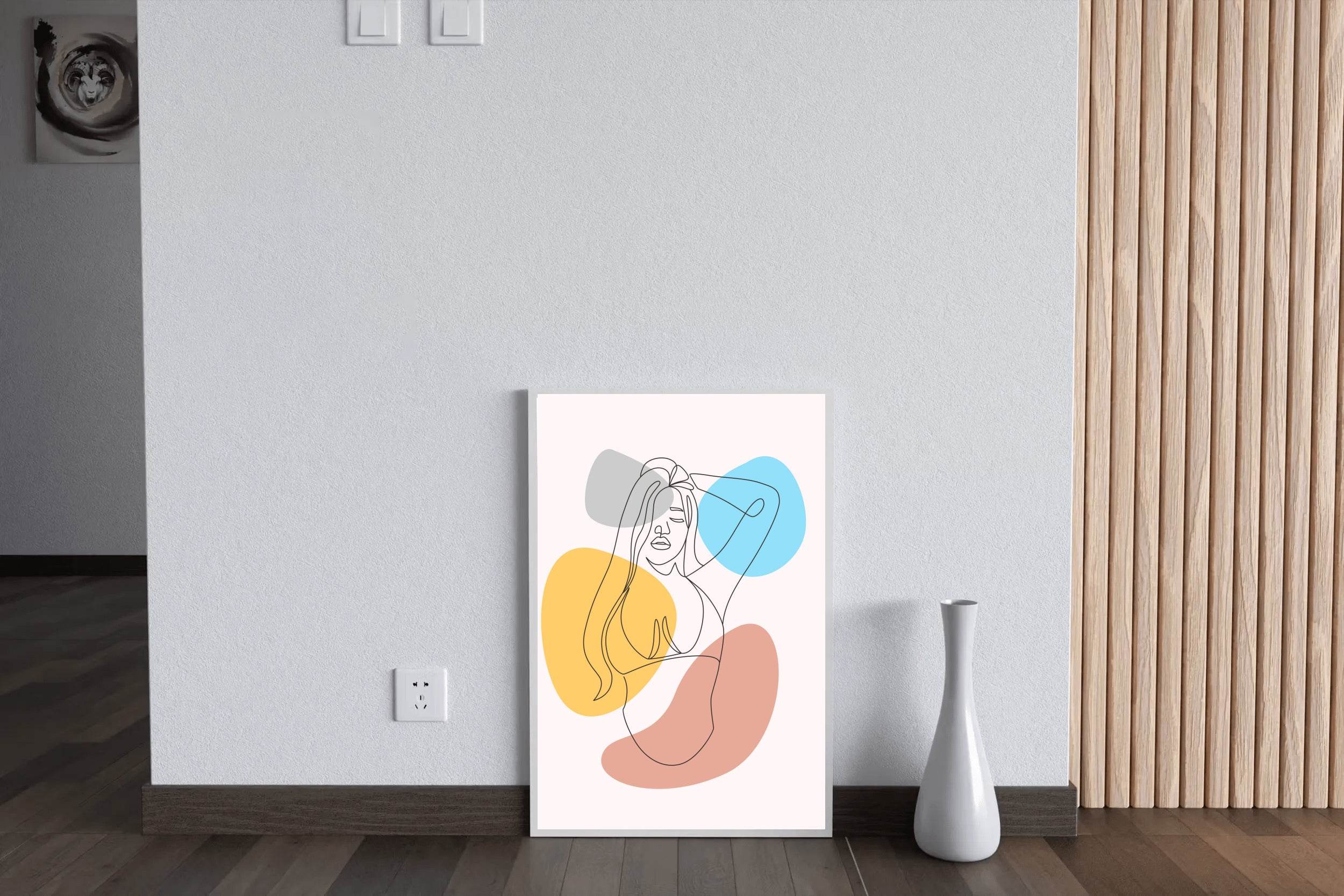 Minimal Design of The Female Body Wall Art - beink online art store